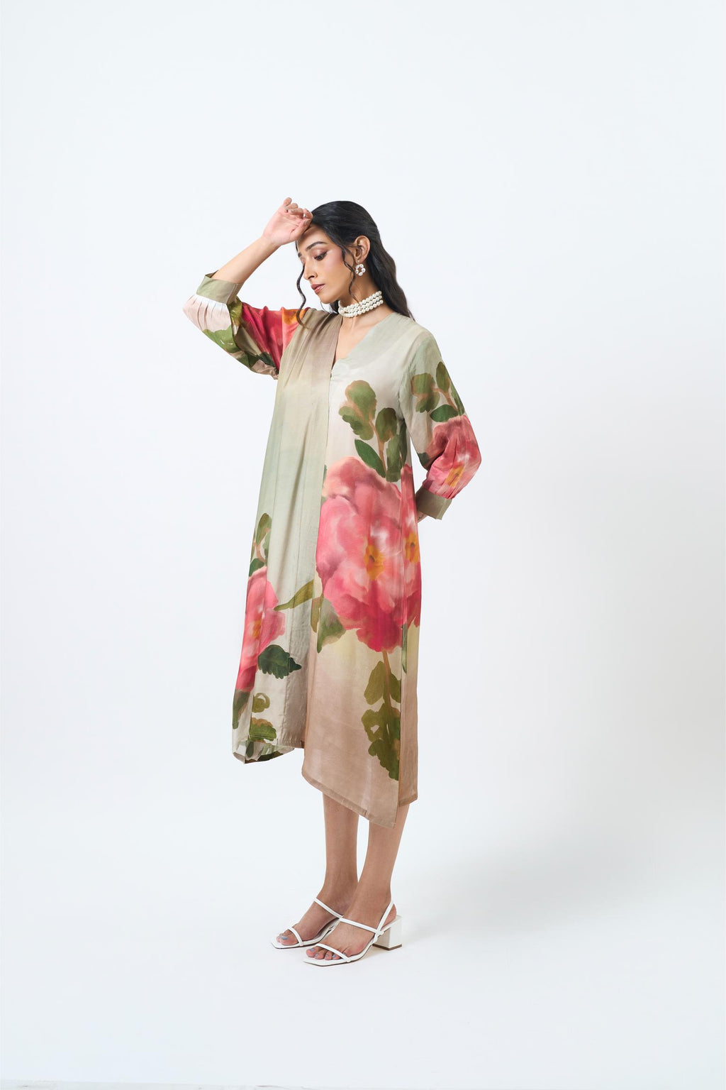Green Rose Dress