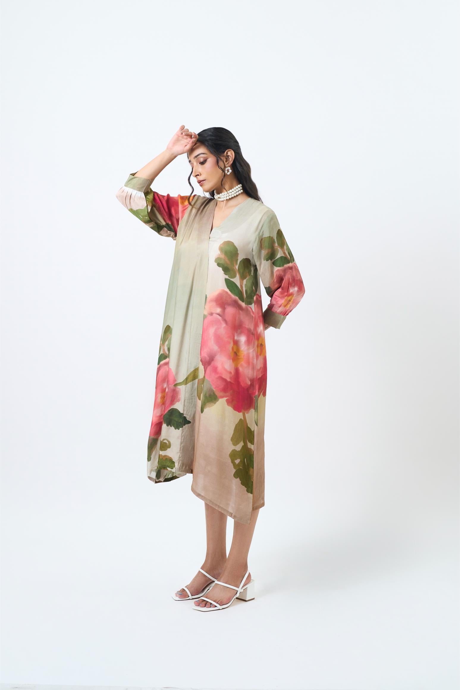 Green Rose Dress