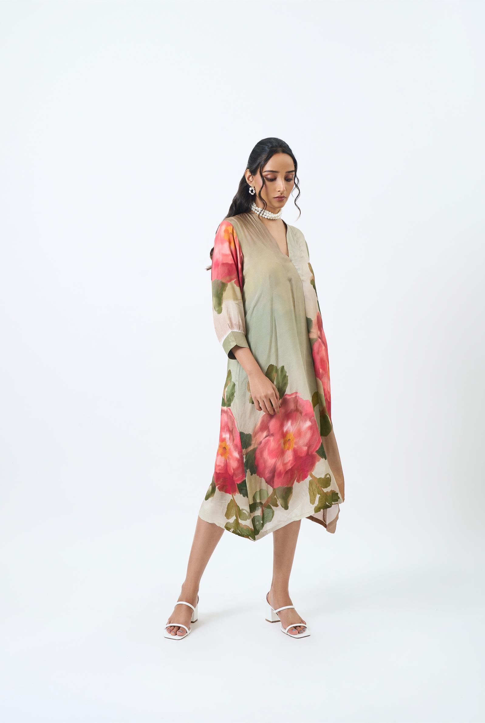 Green Rose Dress