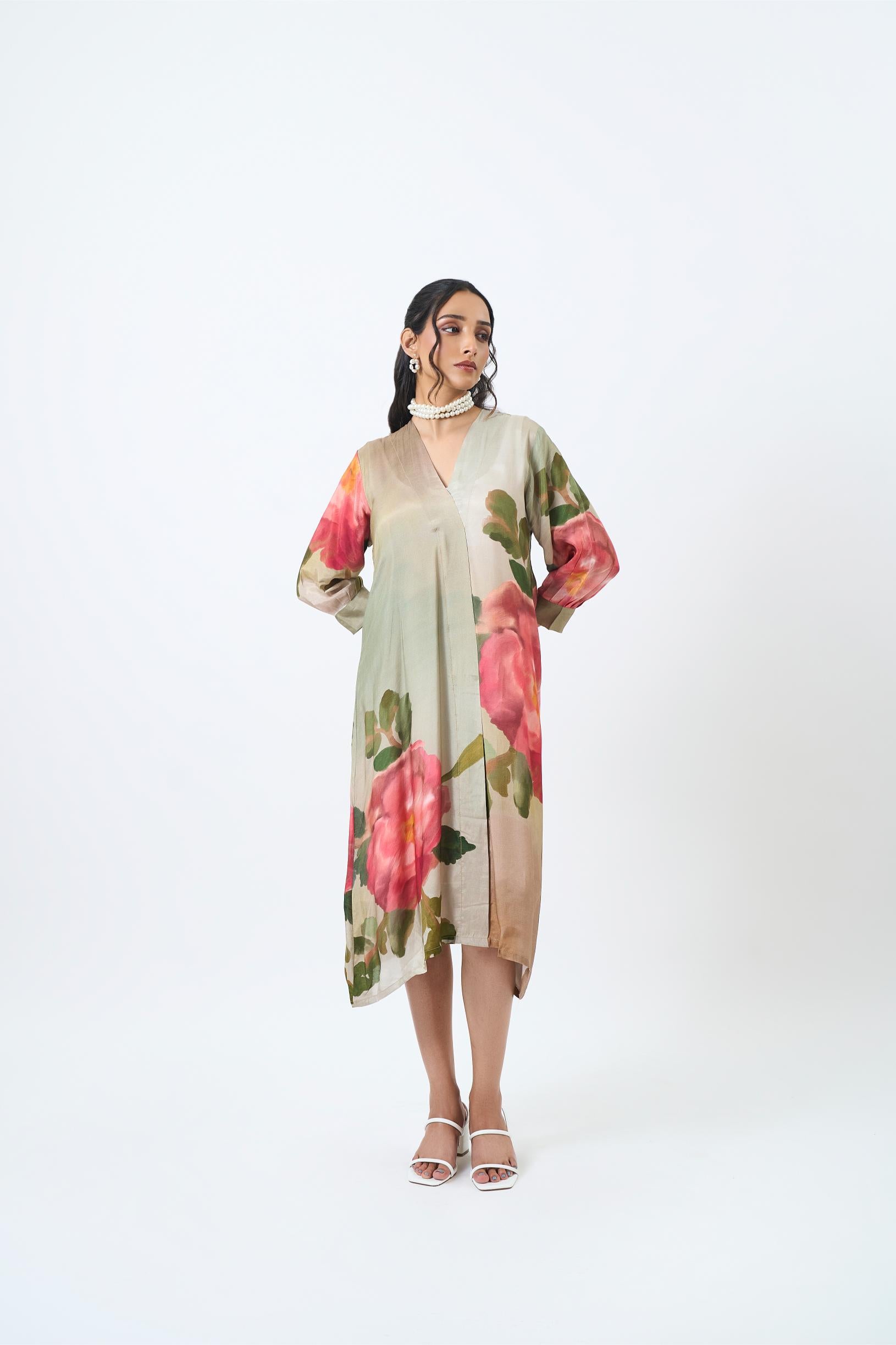 Green Rose Dress