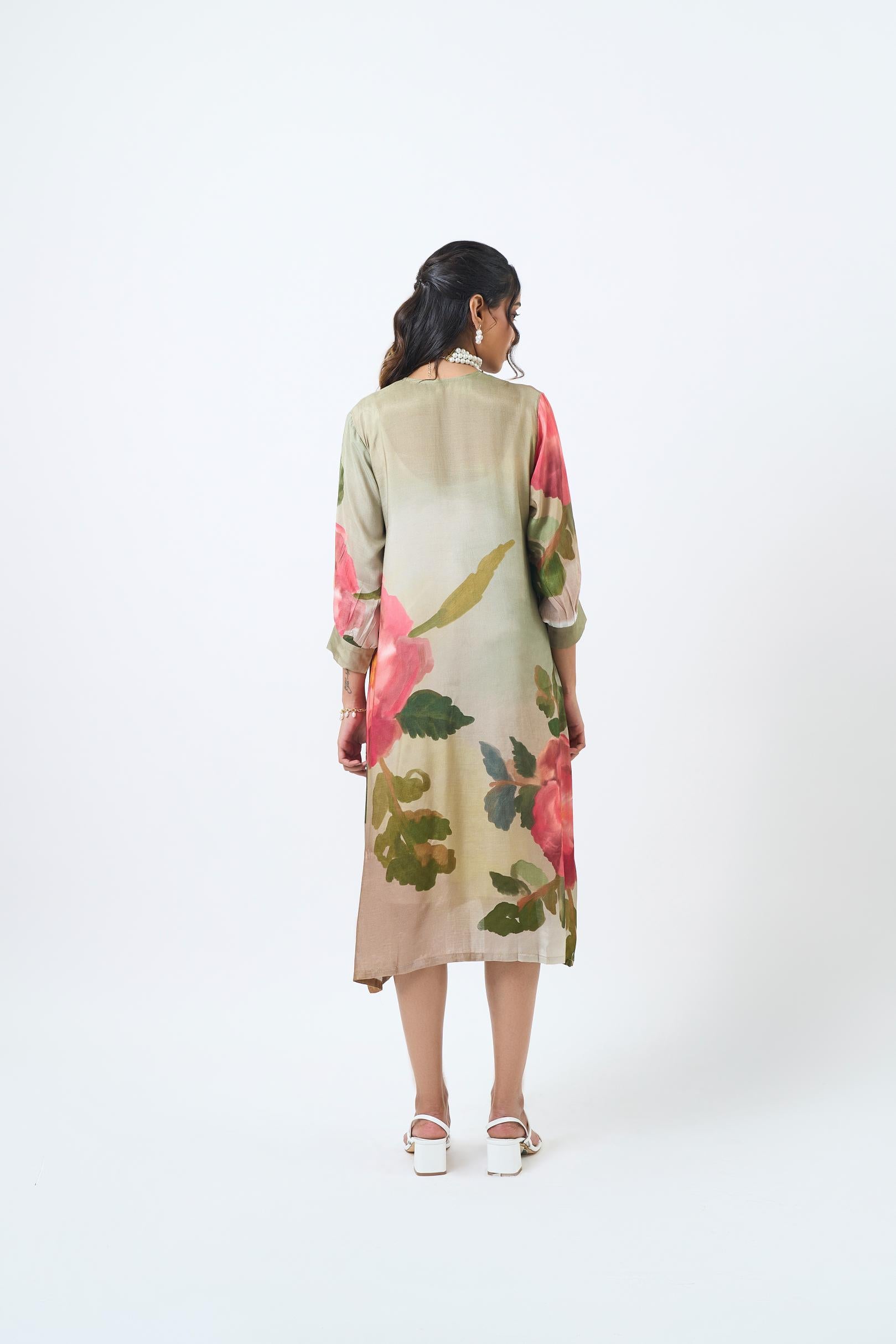 Green Rose Dress