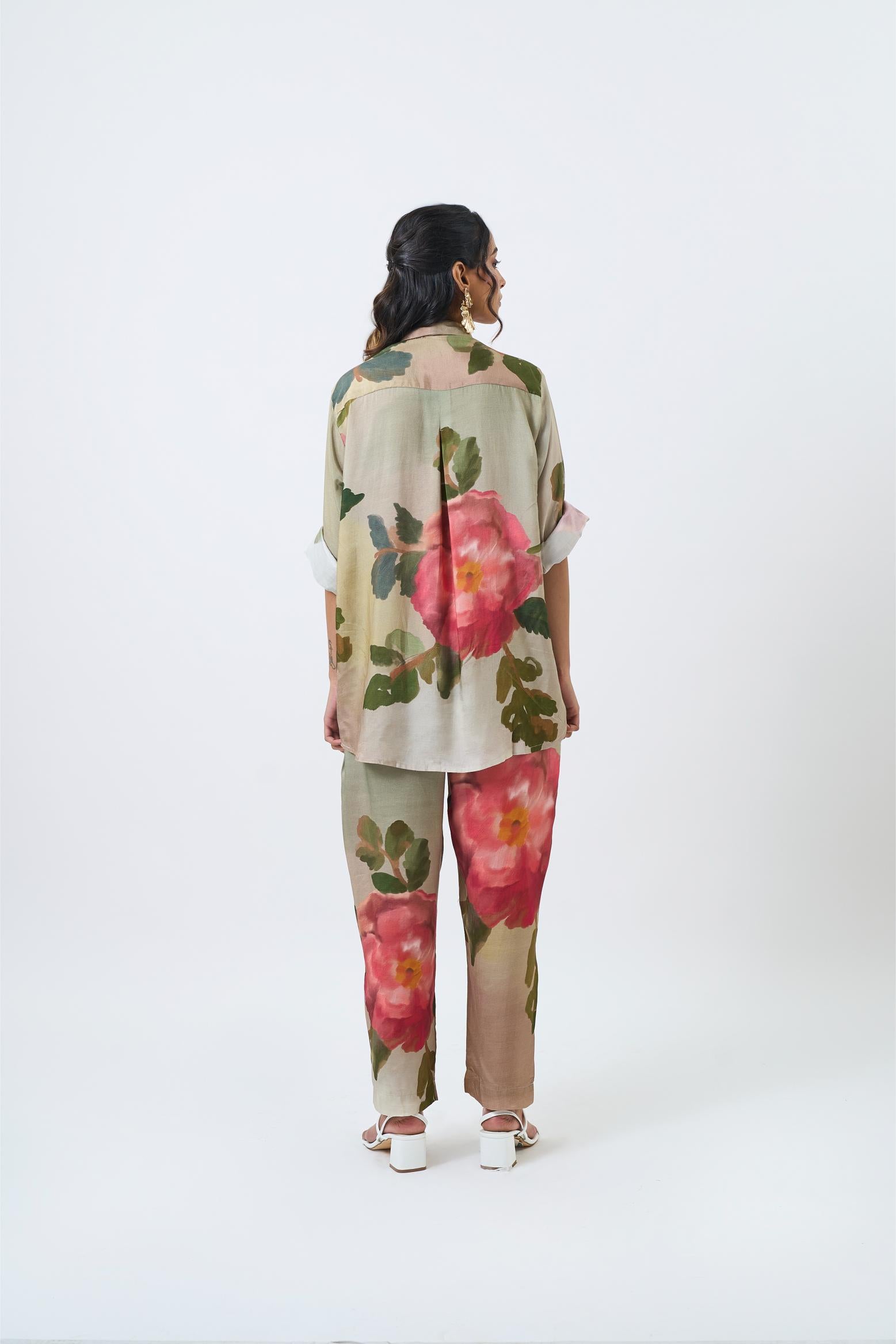 Green Rose Shirt Pant
