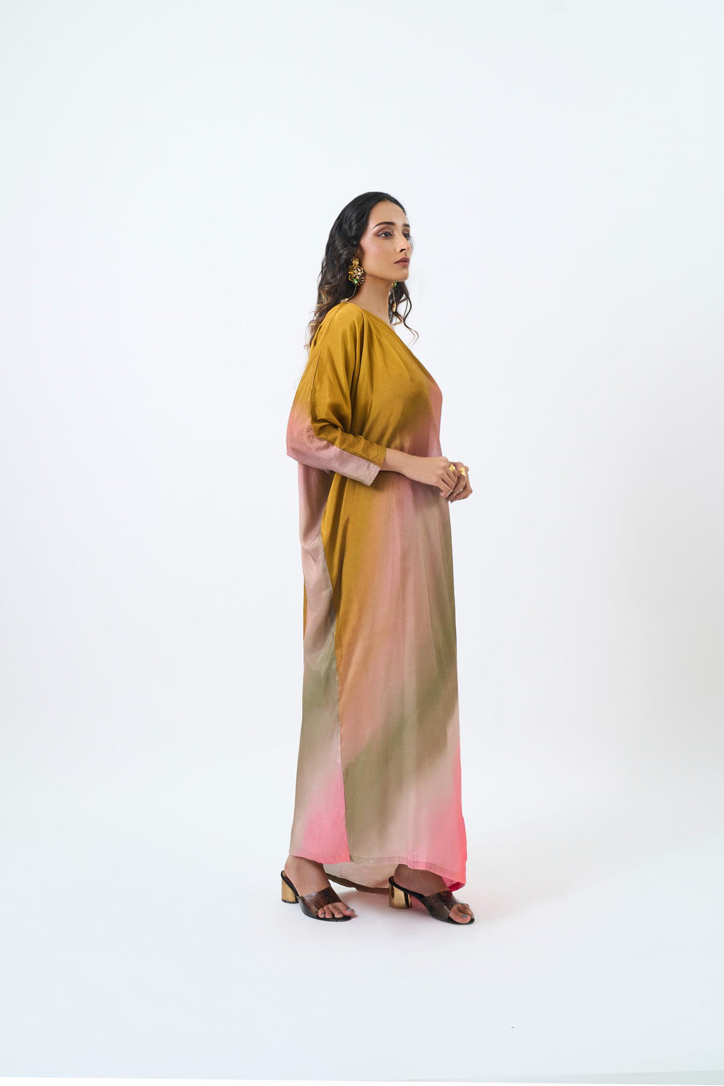 Honey Mustard One Shoulder Dress- ET