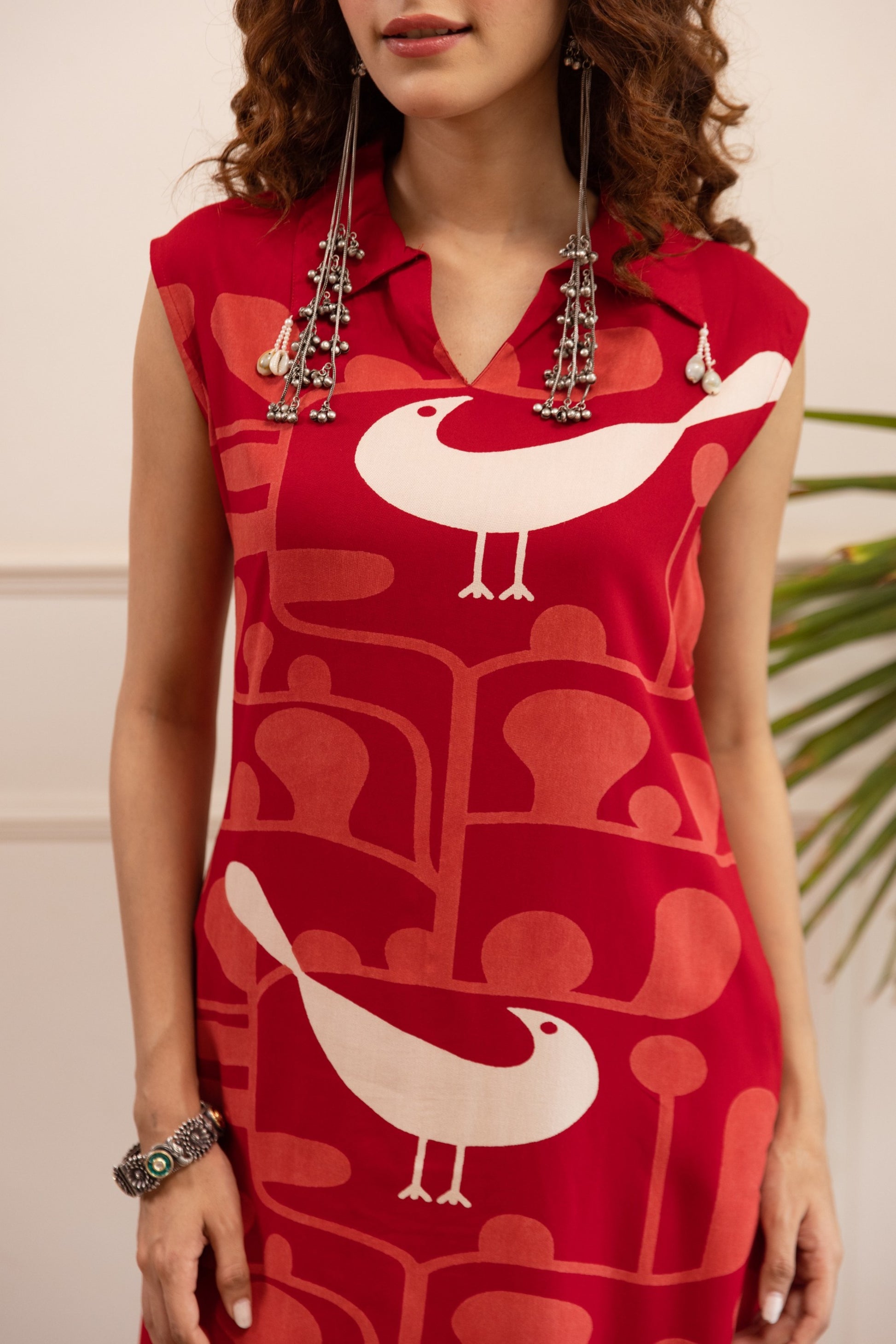 Kabool Ruby printed Kurta Pant set-AL