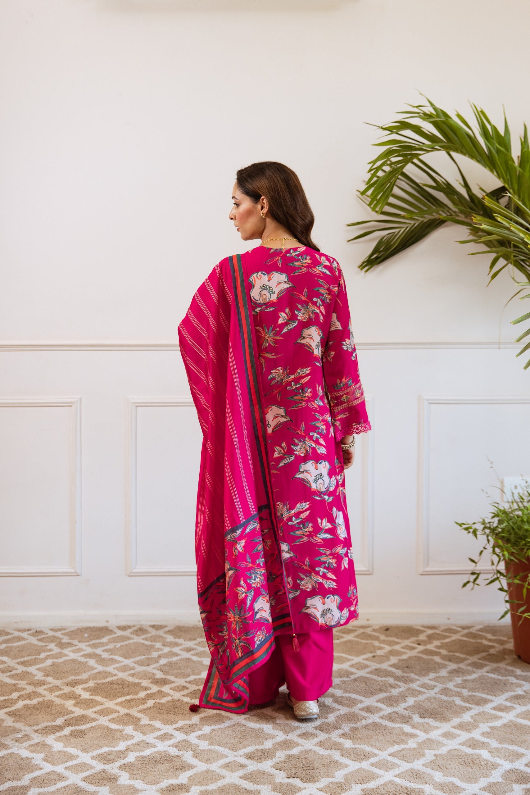 Kabool Magenta Work Suit Set-AL