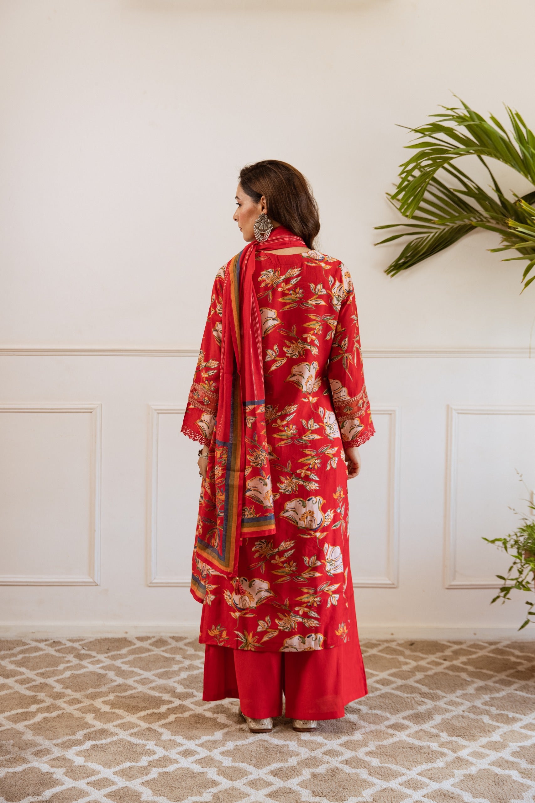 Kabool zarqa work suit set-AL