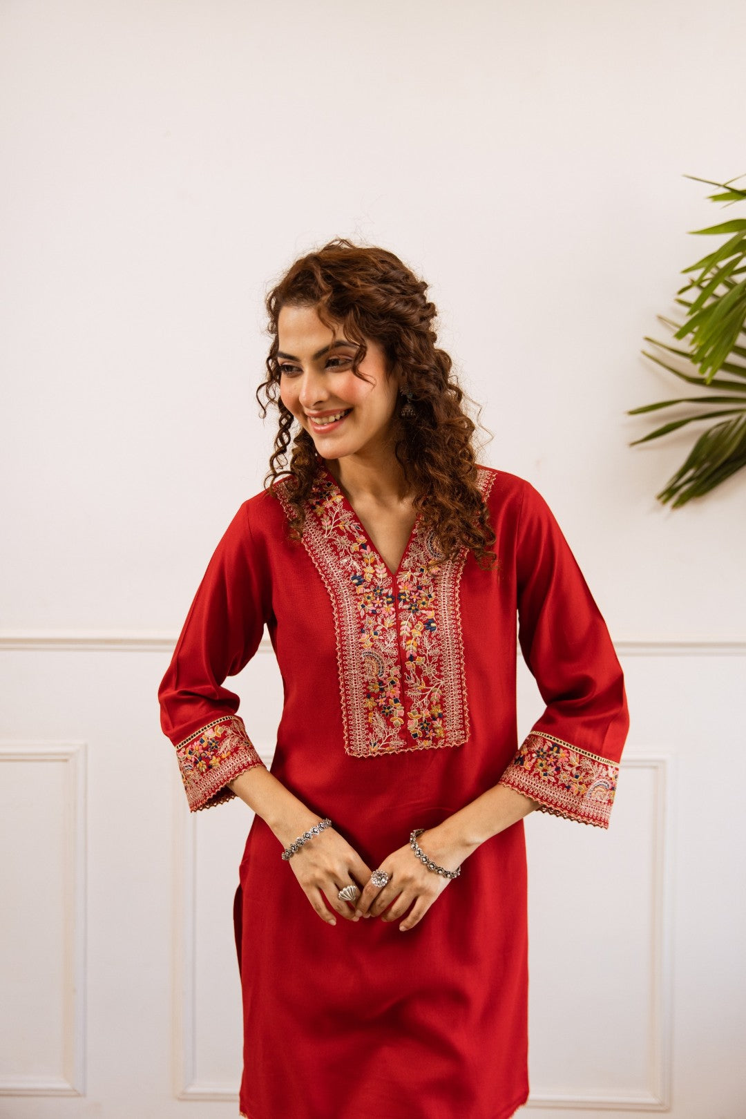 Kabool Vermi Embroidery Co-ord set-AL