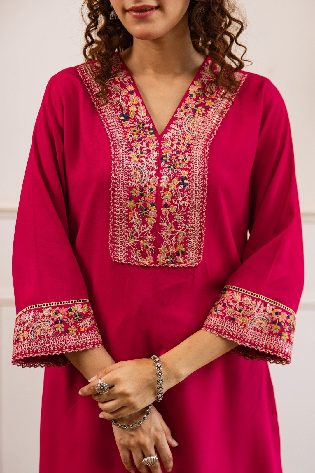Kabool cameo embroidery co-ord set-AL