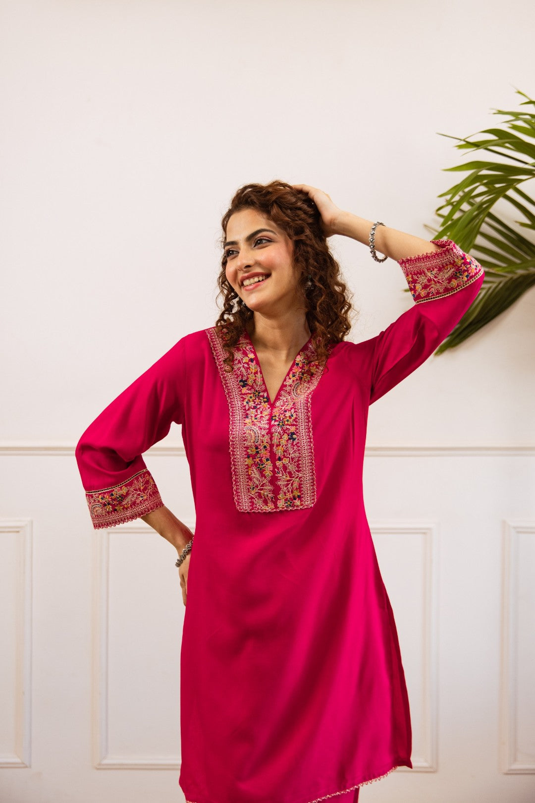 Kabool cameo embroidery co-ord set-AL