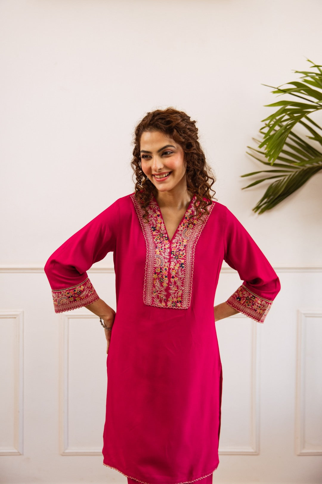 Kabool cameo embroidery co-ord set-AL