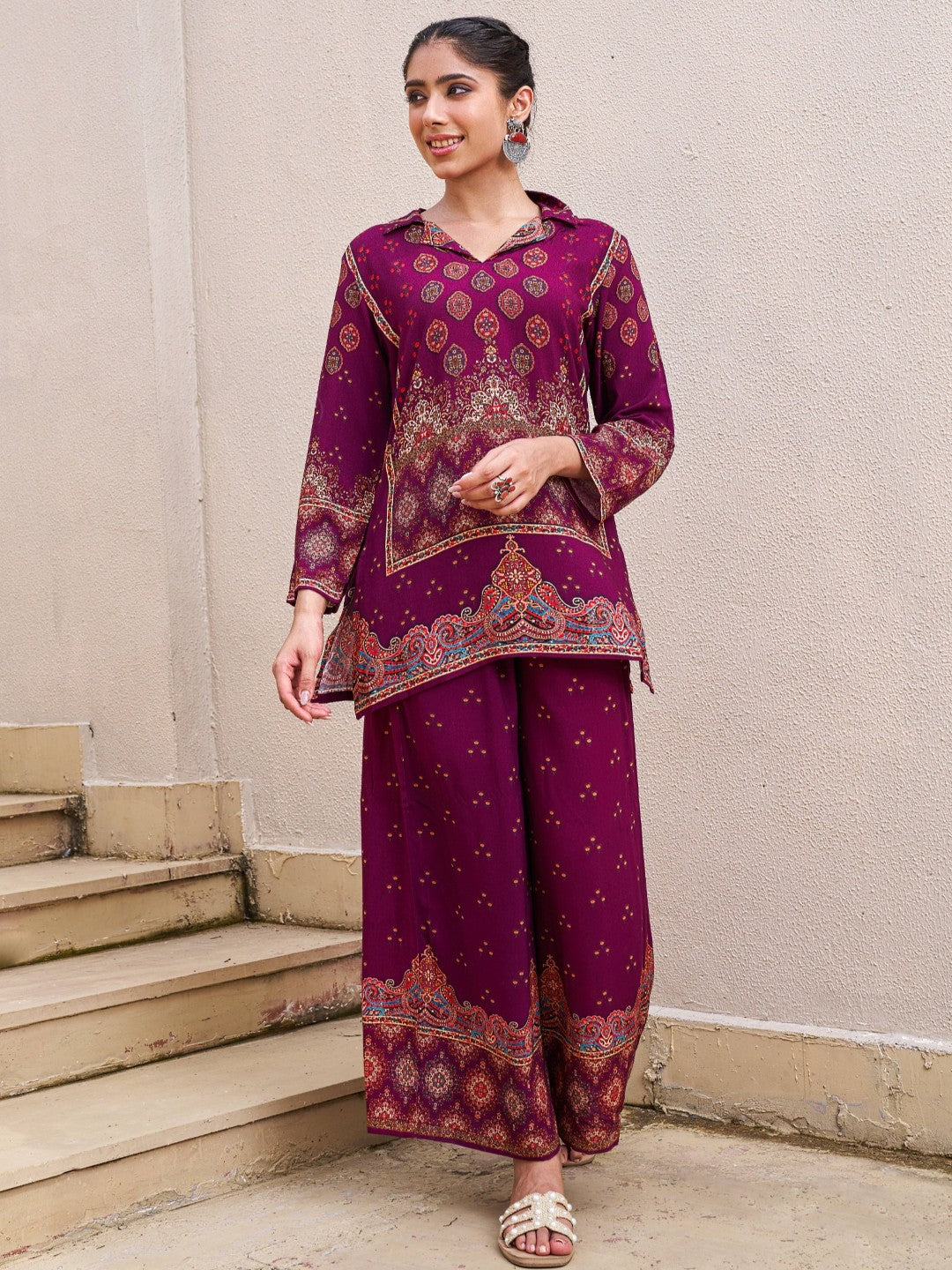 Kabool Jam printed co-ord set-AL