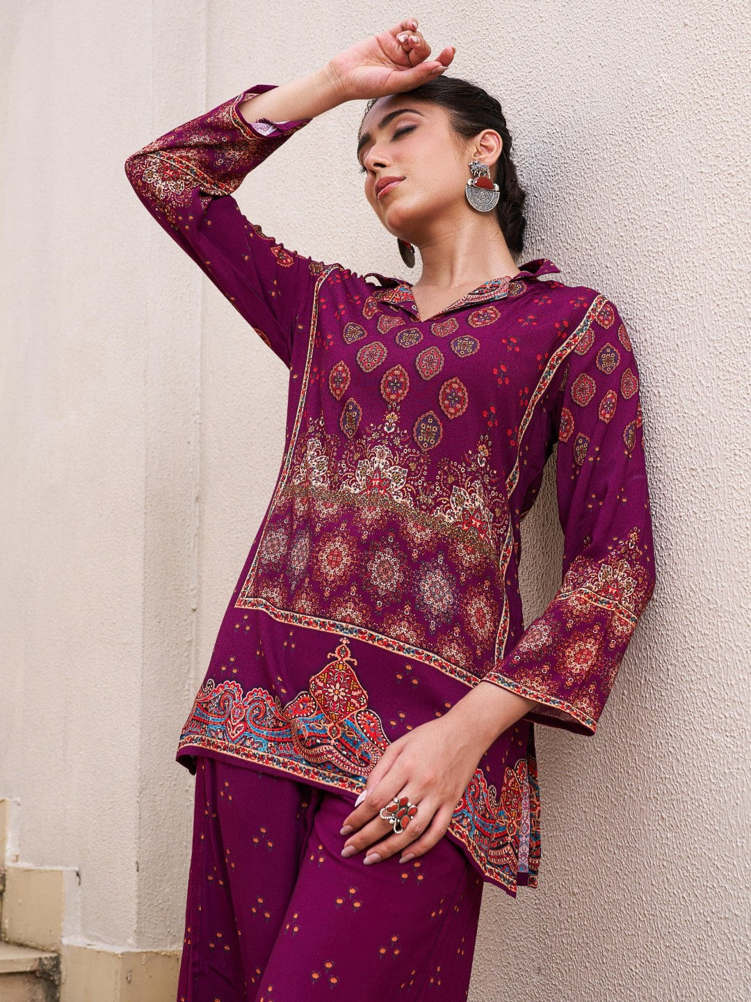 Kabool Jam printed co-ord set-AL