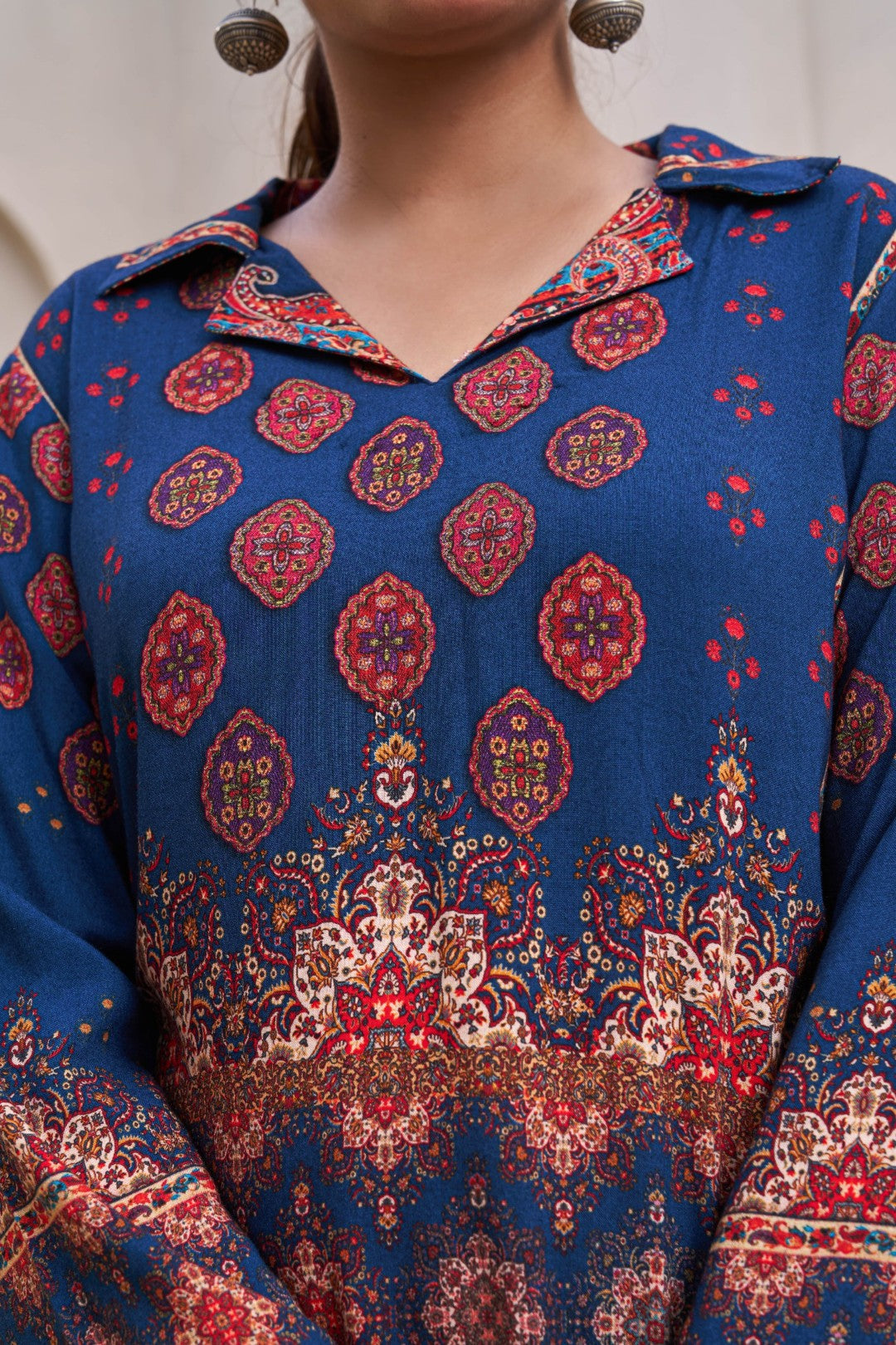 Kabool Nileblue Printed Co-ord set-AL