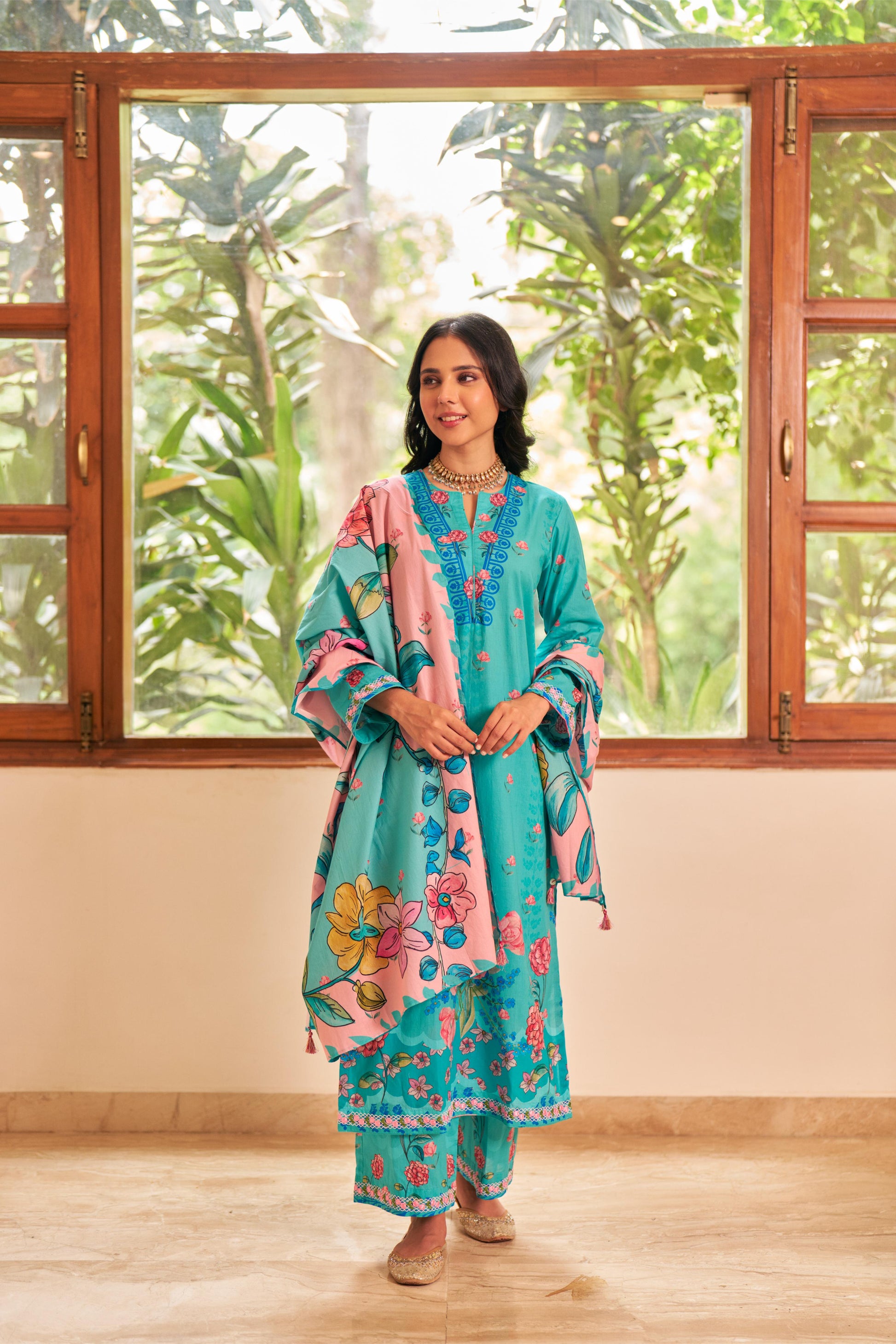 Dhwani Firozi Kurta Set of 3