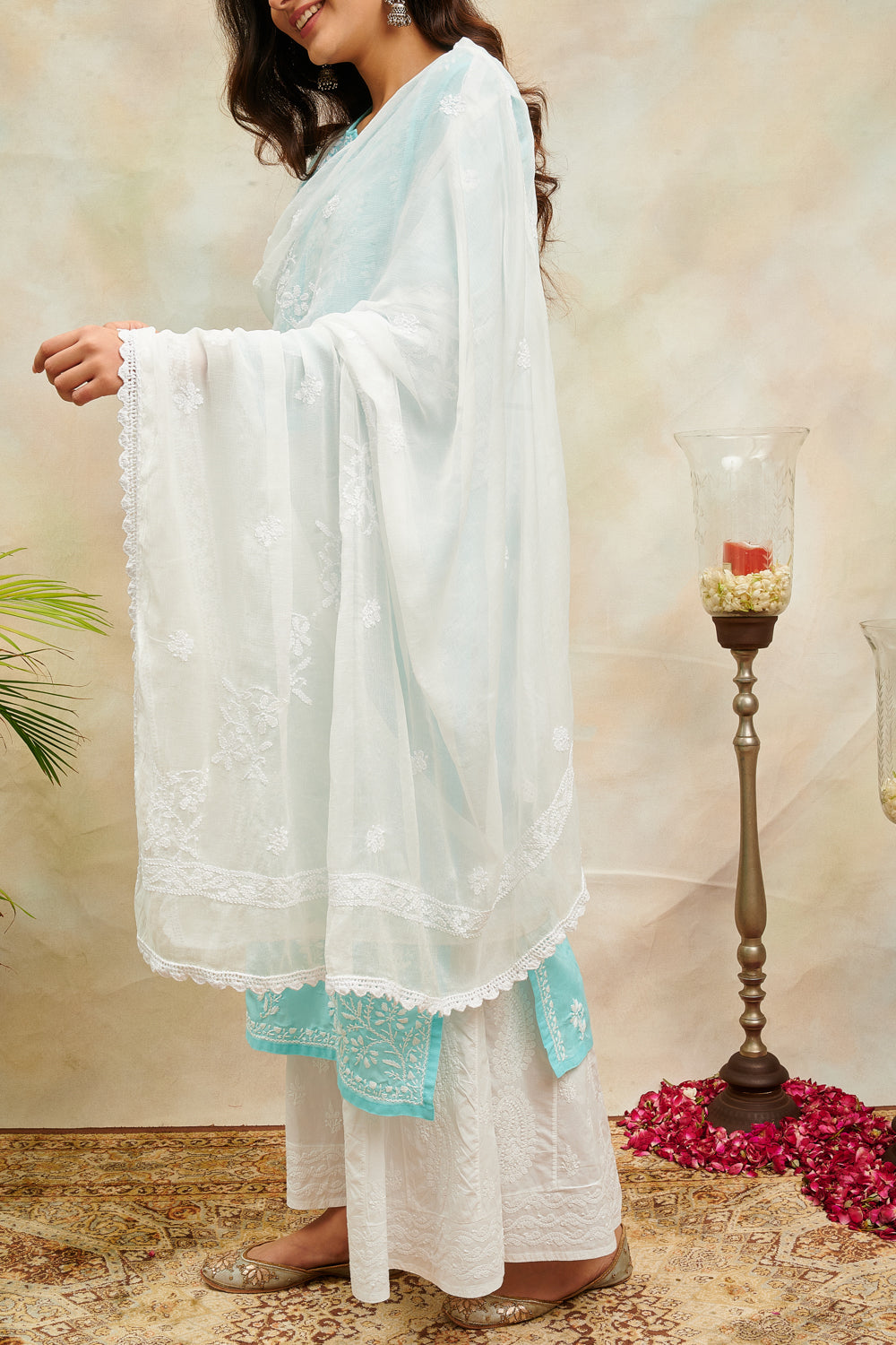 Blue Chikankari Kurta