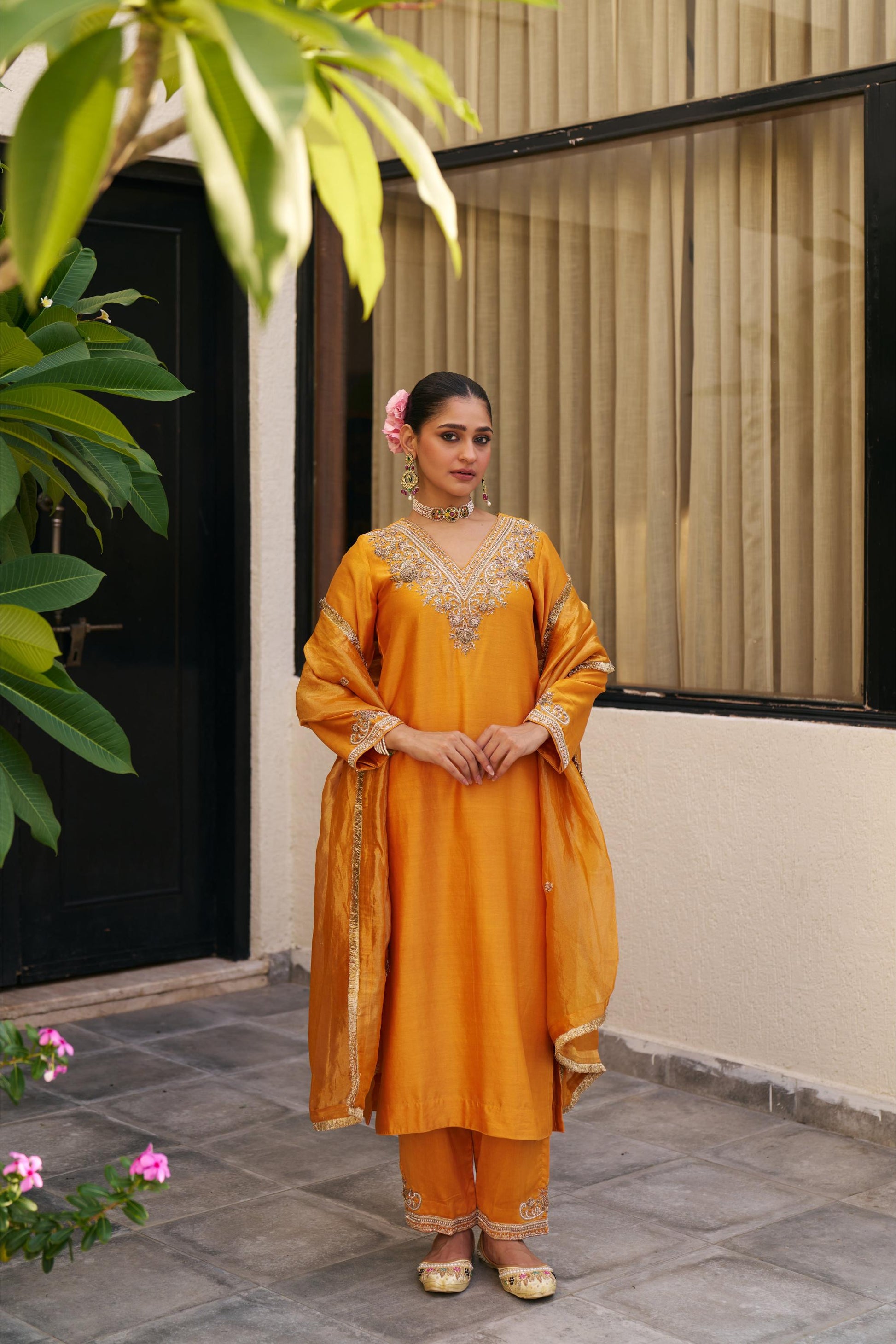 Inayat Mustard Kurta Set of 3