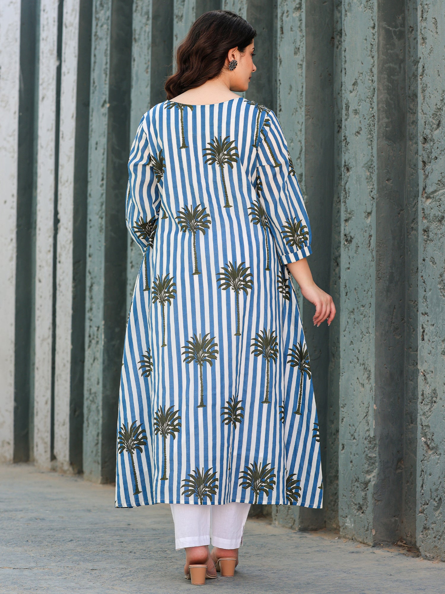 Indo Era Multi Printed A-Line Kurta Trousers set