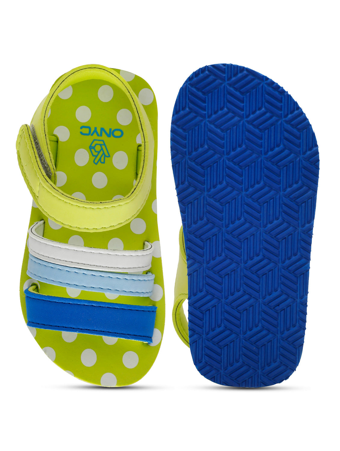 Premium Butterscotch Kids Sandals for Girls (Lime Green)