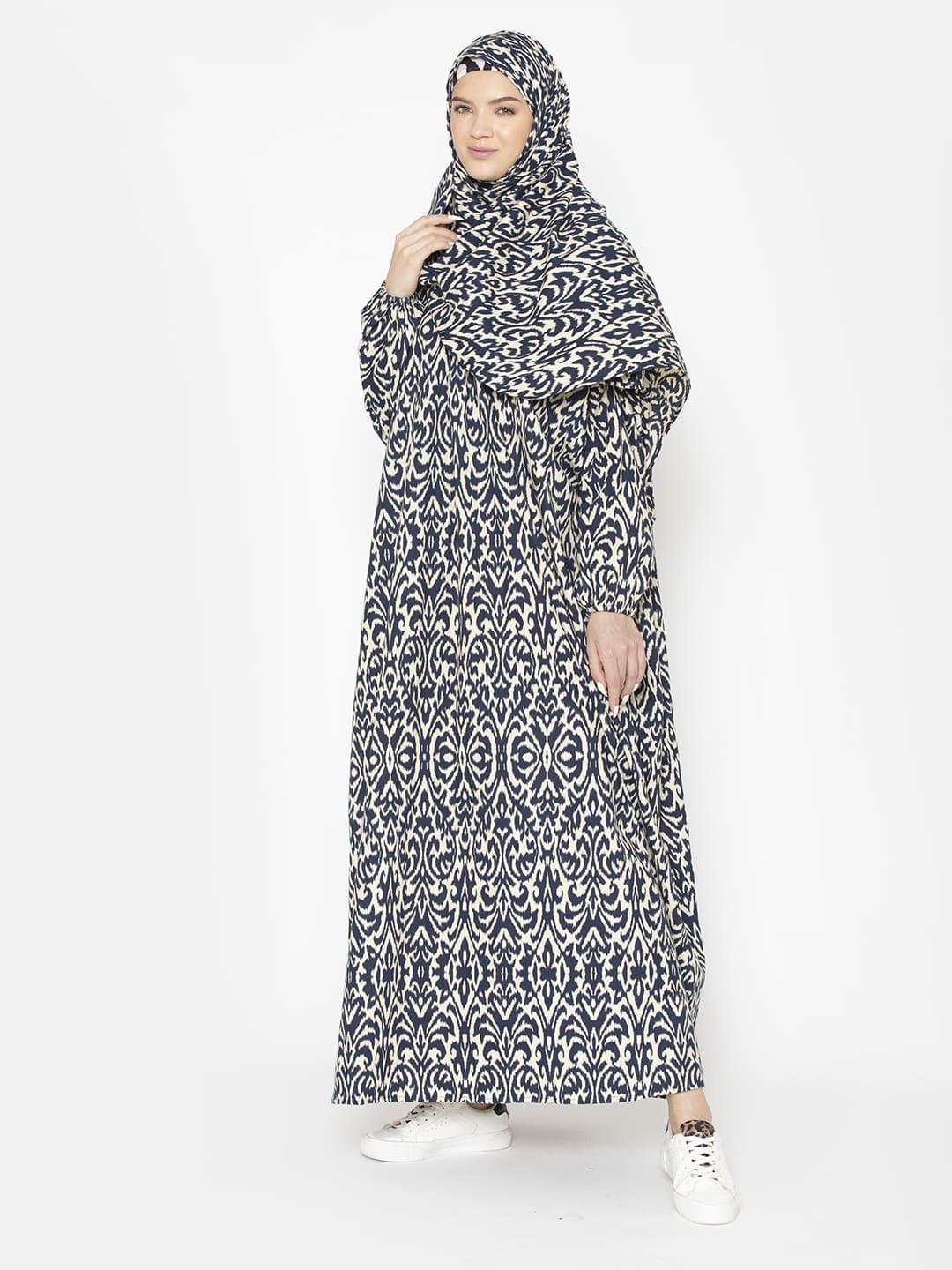 Abstract Classic Print Prayer Gown