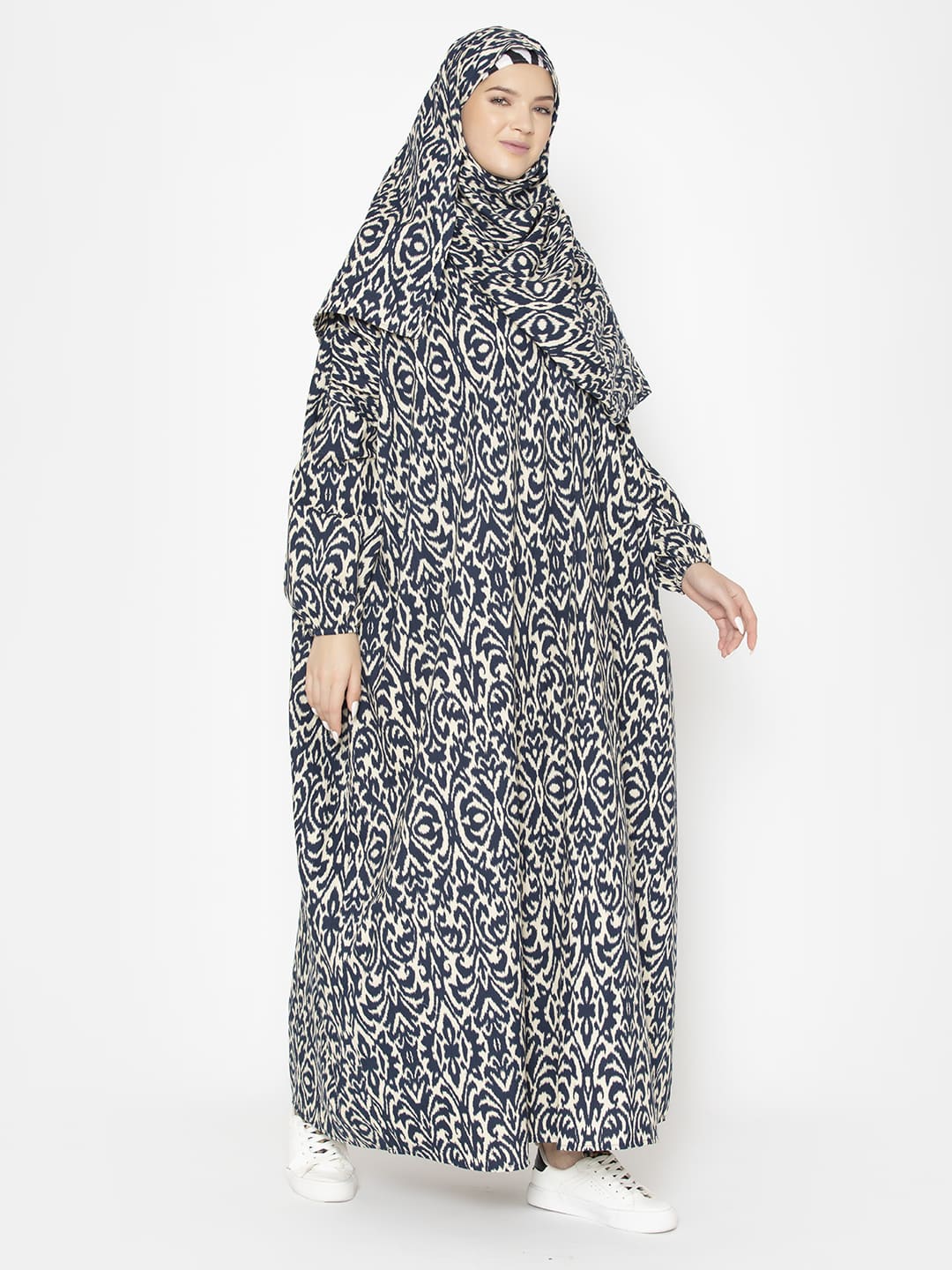 Abstract Classic Print Prayer Gown