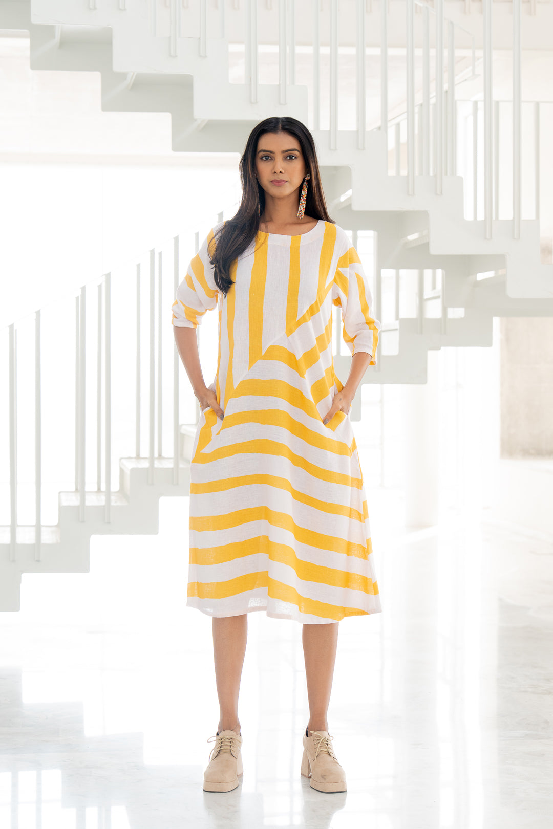 Pink Lemonade Striped Dress- SS