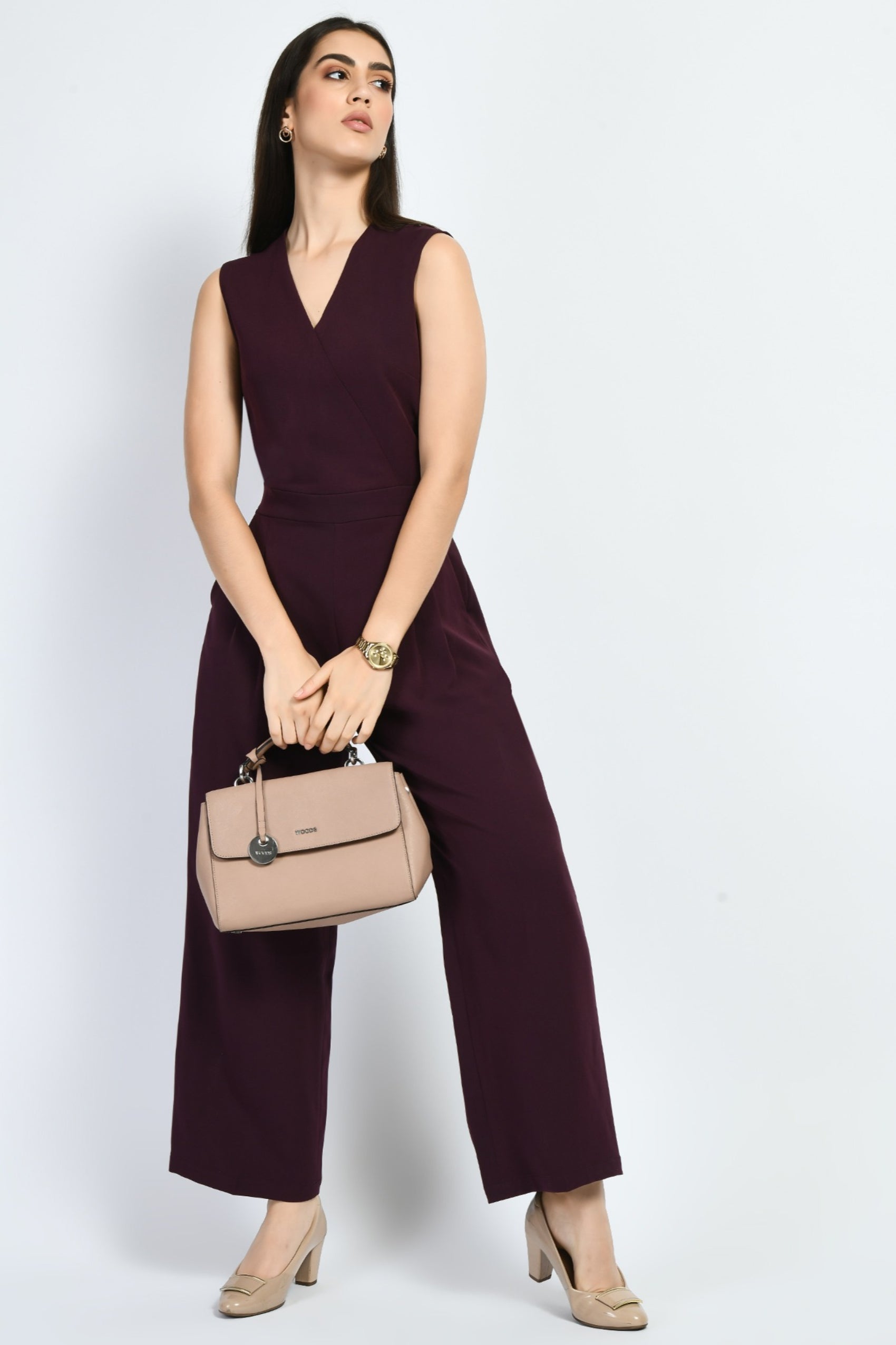 Exude Timelessness V-neck Wide-Leg Jumpsuit