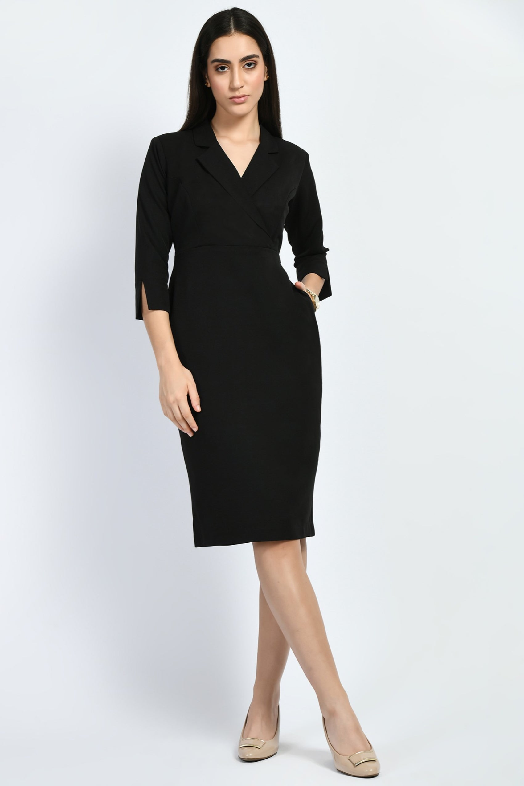 Exude Wonder Blazer Sheath Dress