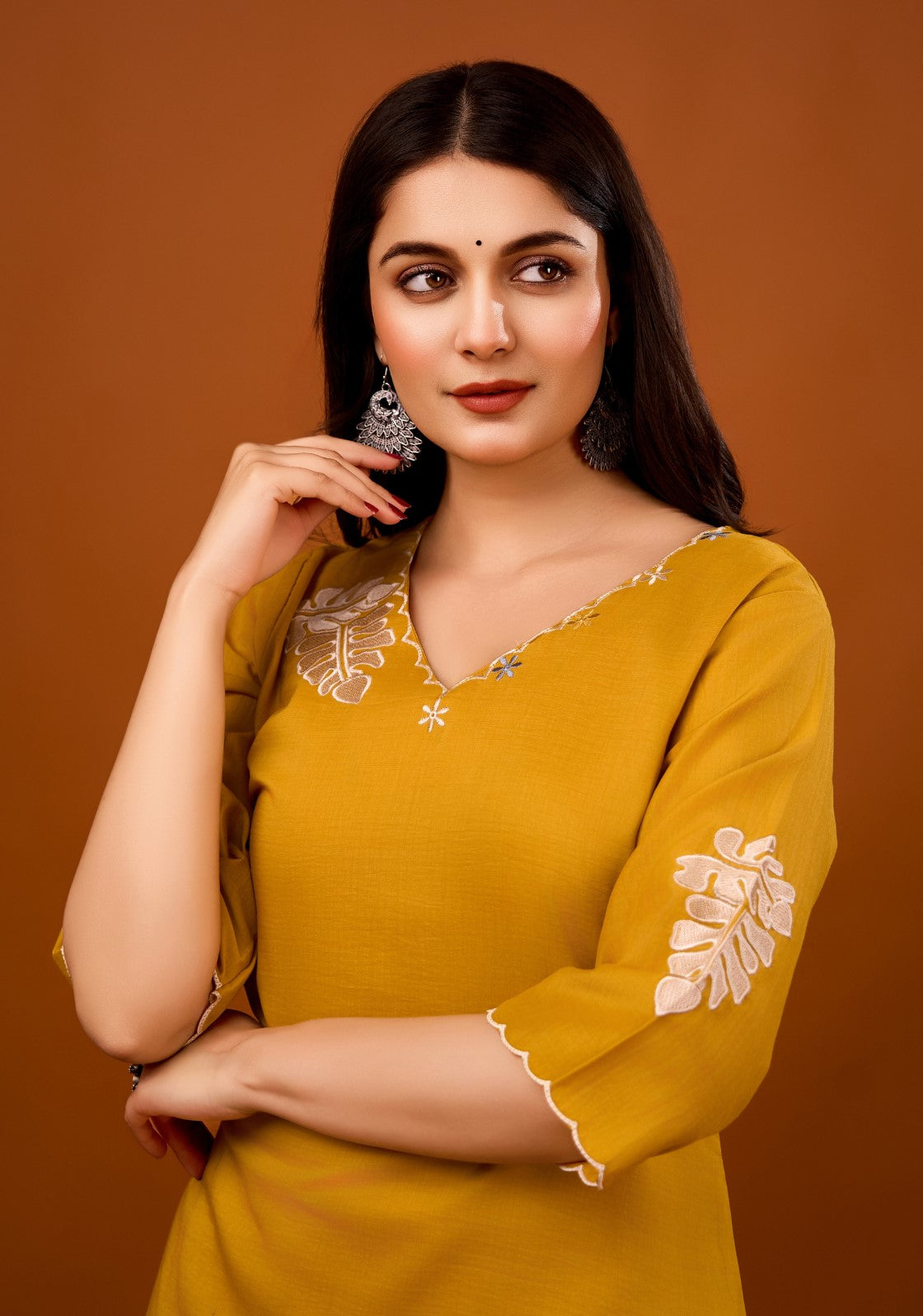 Nivedita Amber Embrodiered Co-ord Set- AL