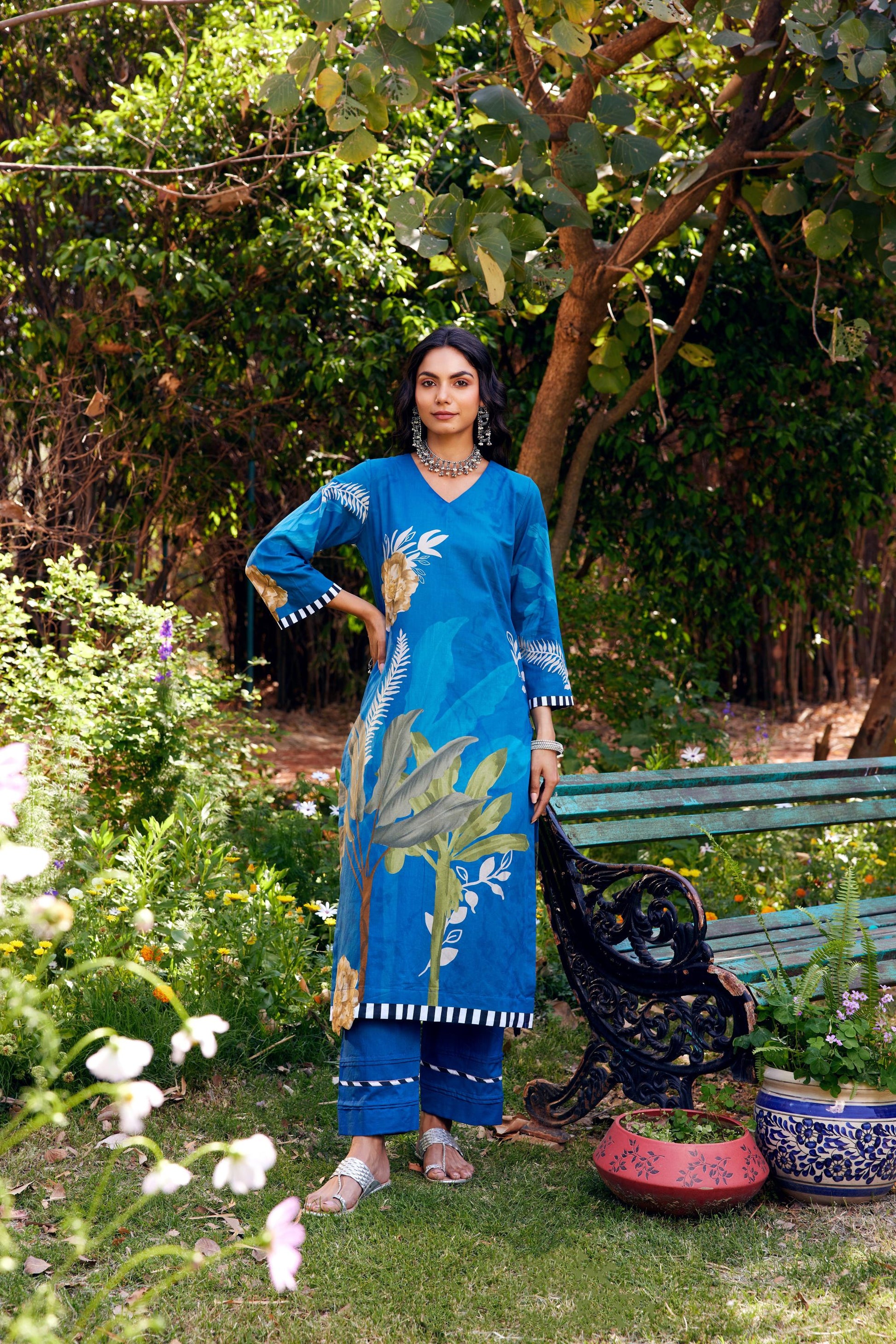 Noor Blue Kurta Set of 3