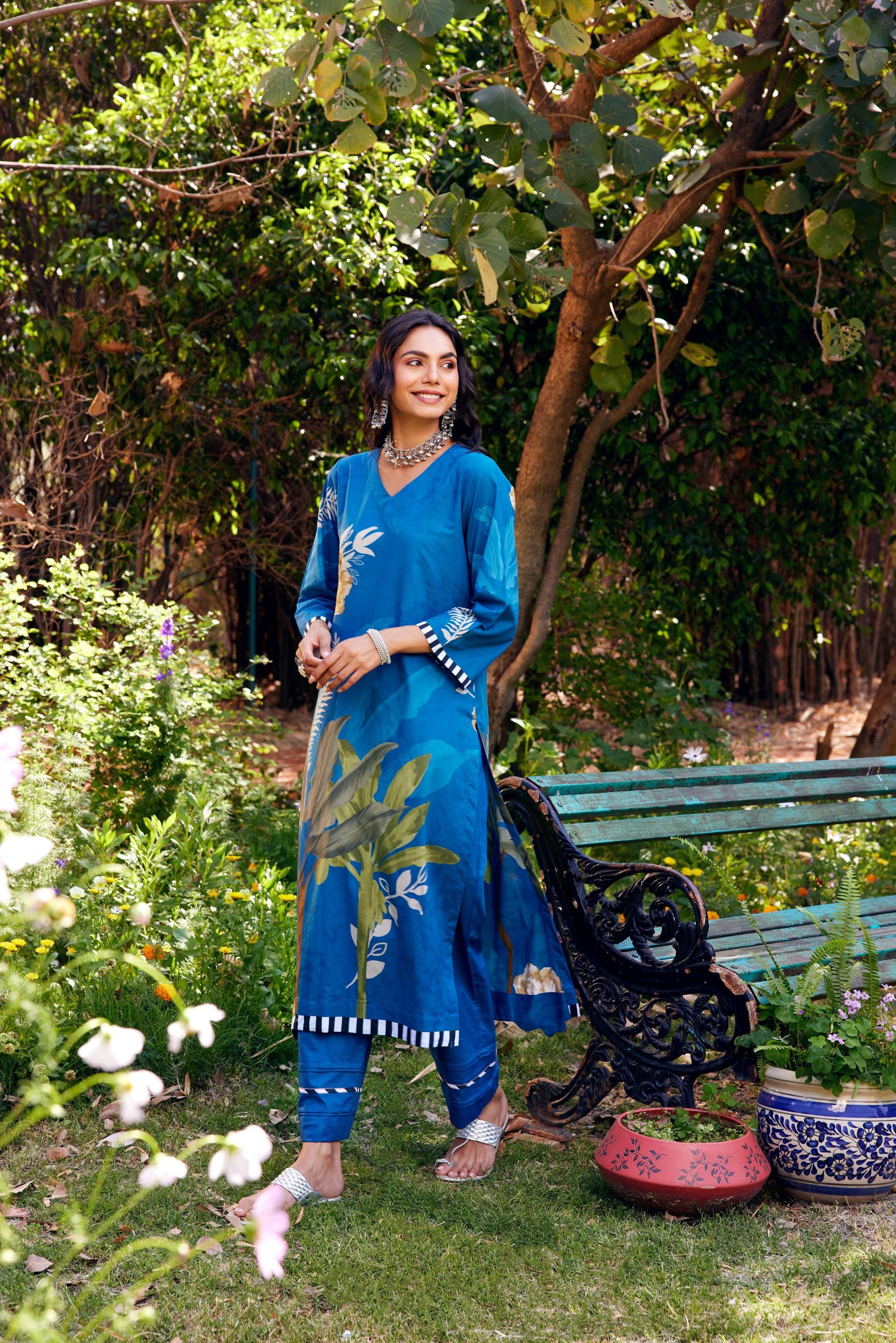 Noor Blue Kurta Set of 3