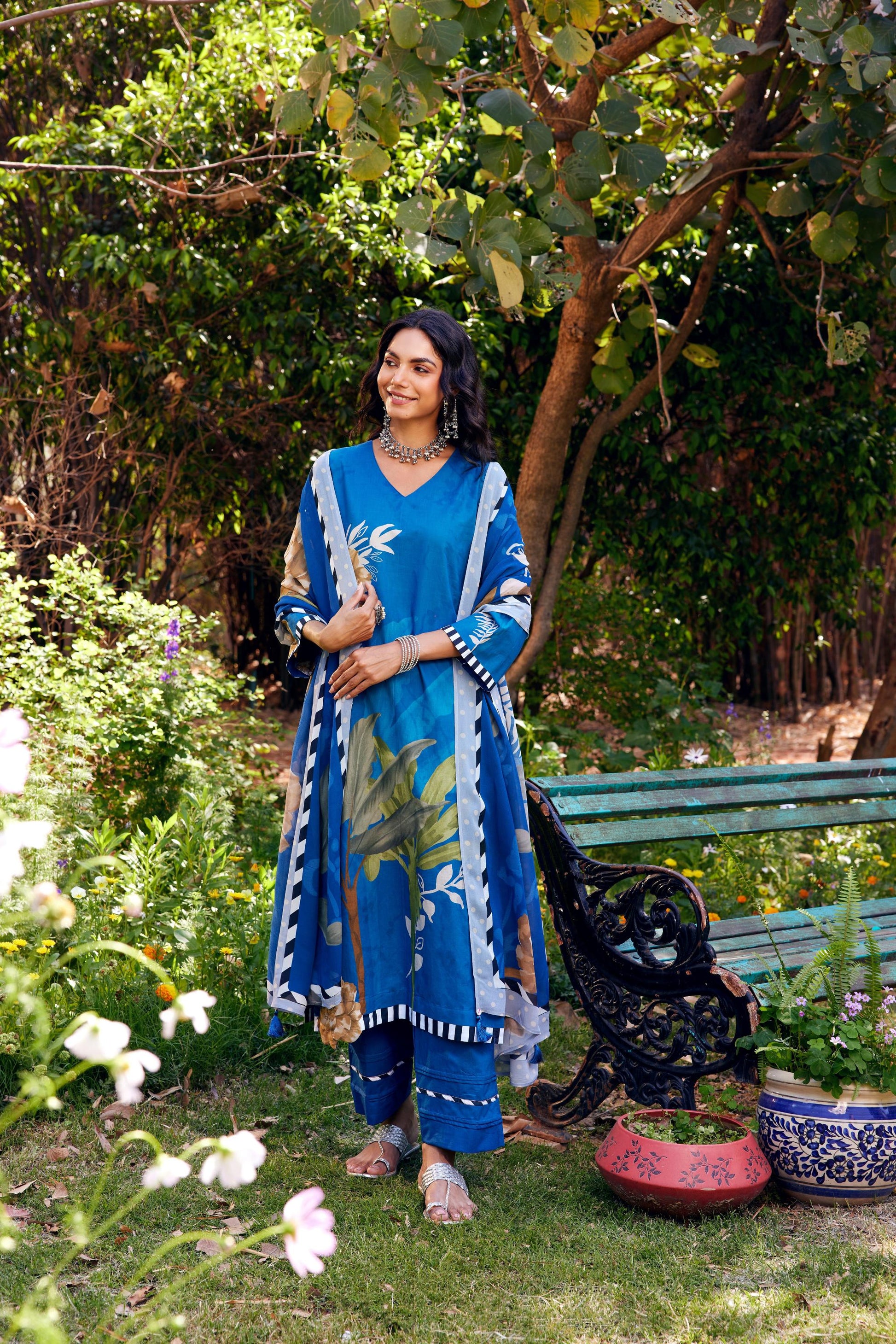 Noor Blue Kurta Set of 3