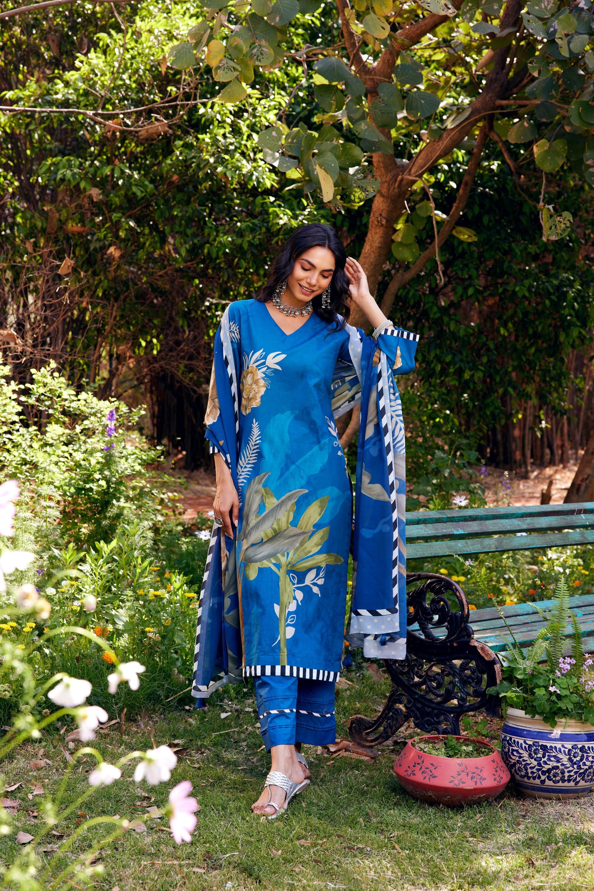 Noor Blue Kurta Set of 3