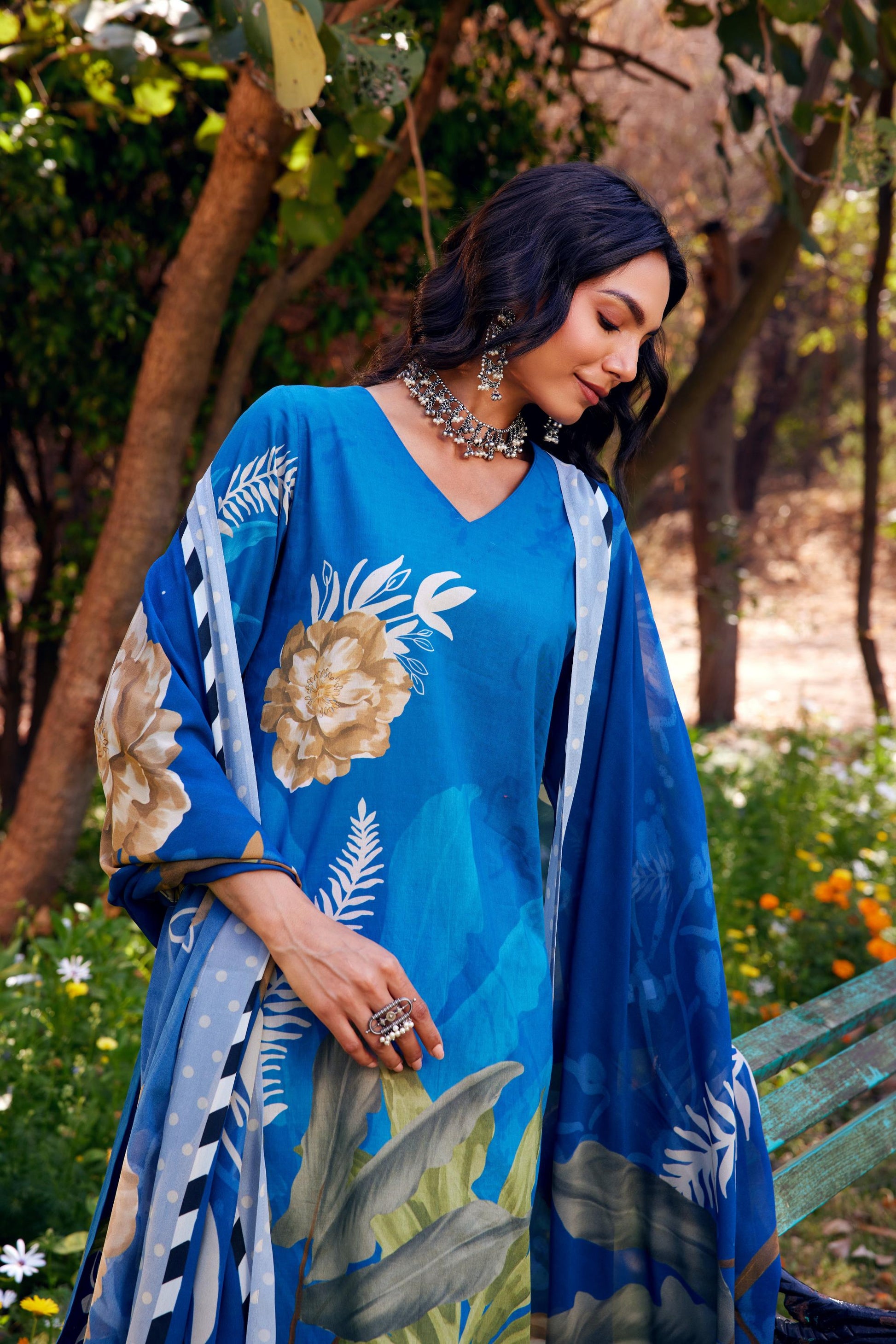 Noor Blue Kurta Set of 3