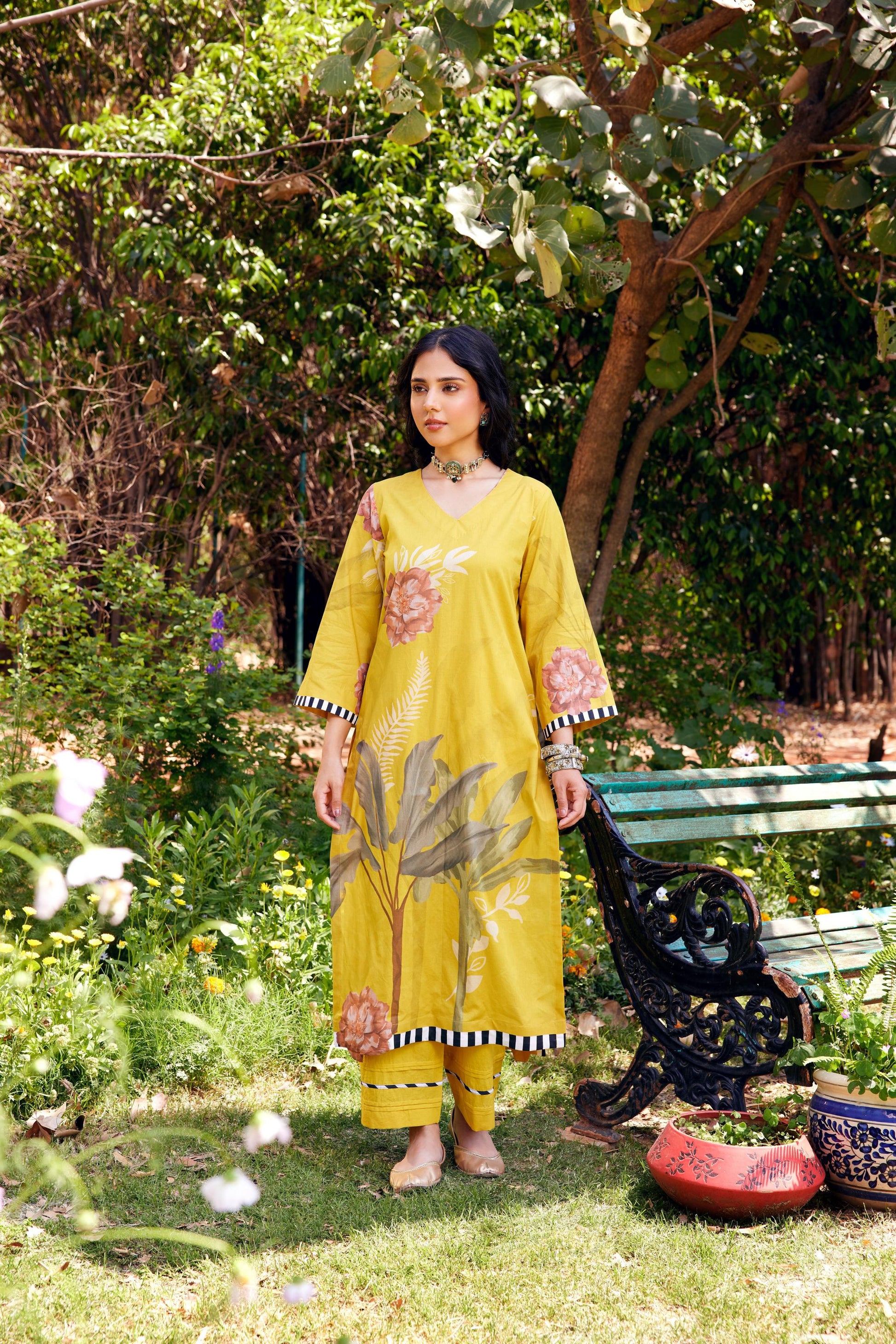 Noor Yellow Kurta Set of 3