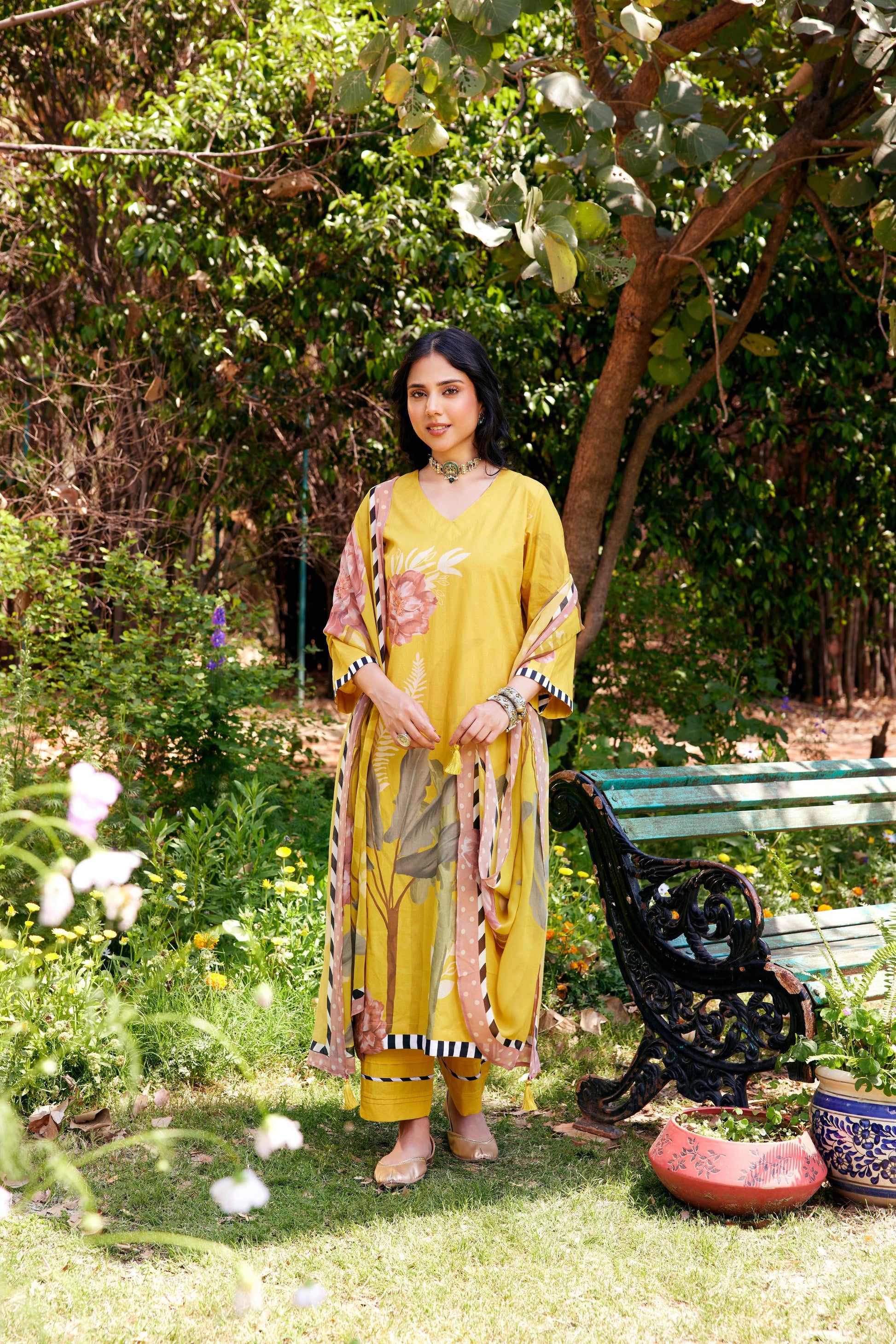 Noor Yellow Kurta Set of 3