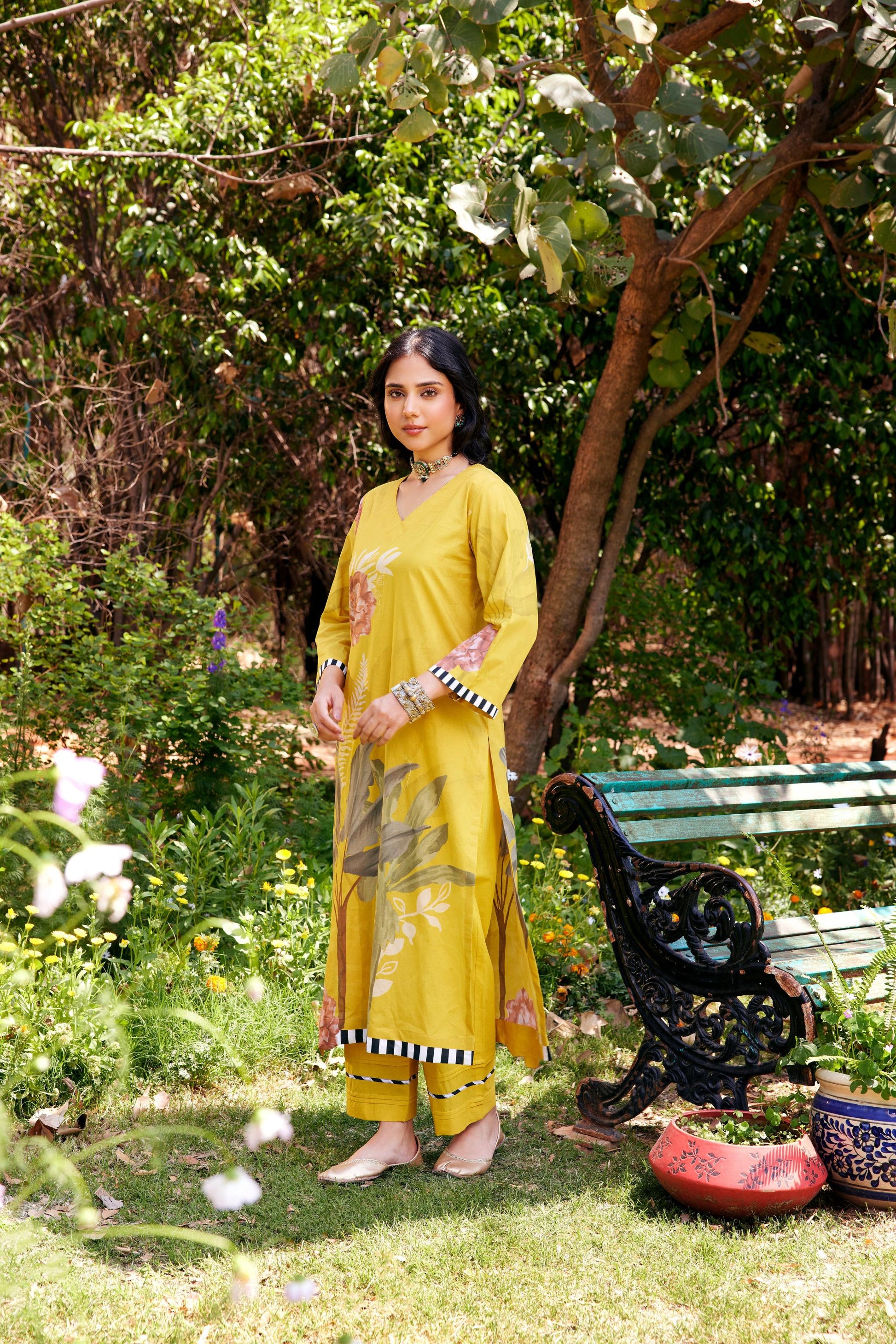 Noor Yellow Kurta Set of 3