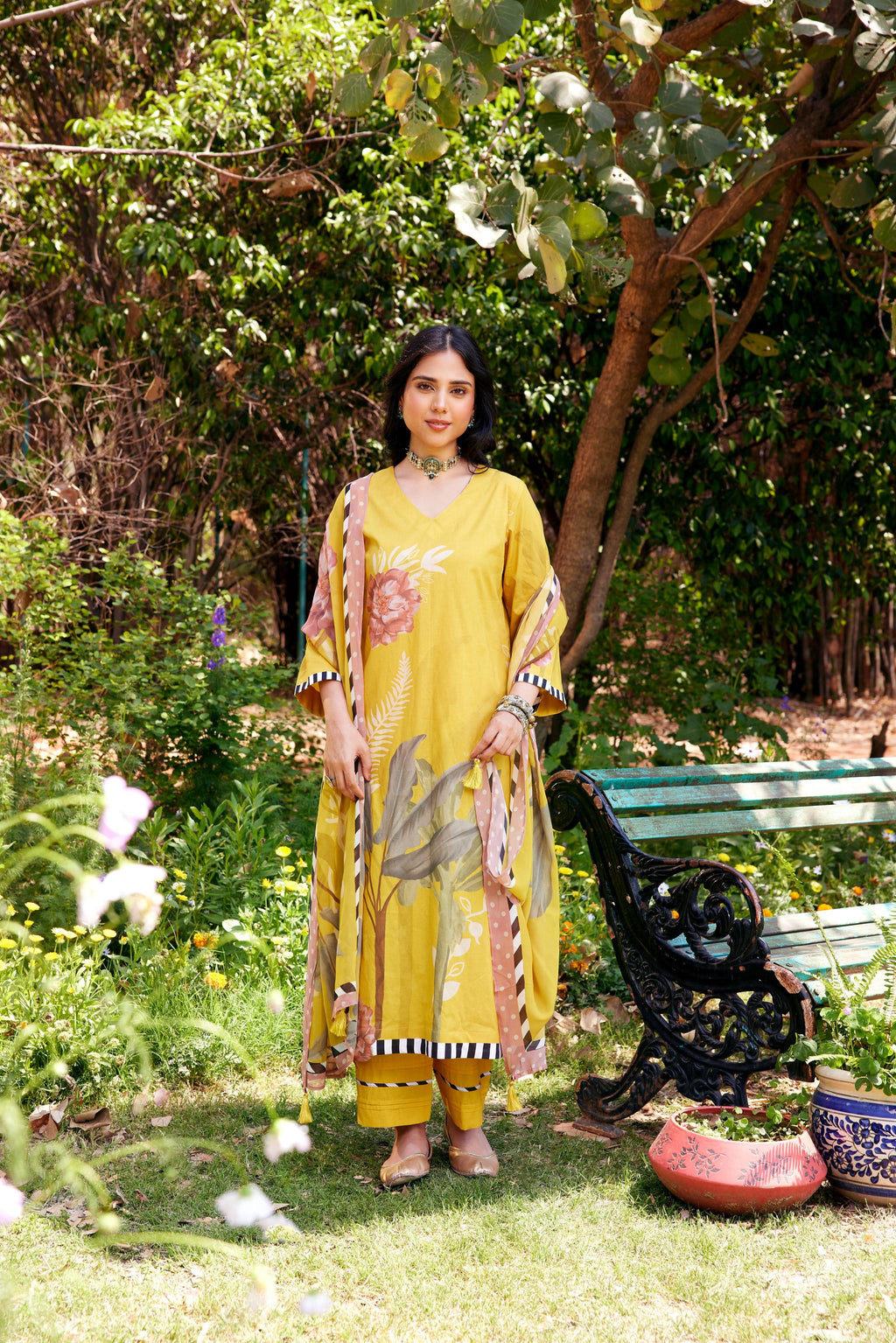 Noor Yellow Kurta Set of 3