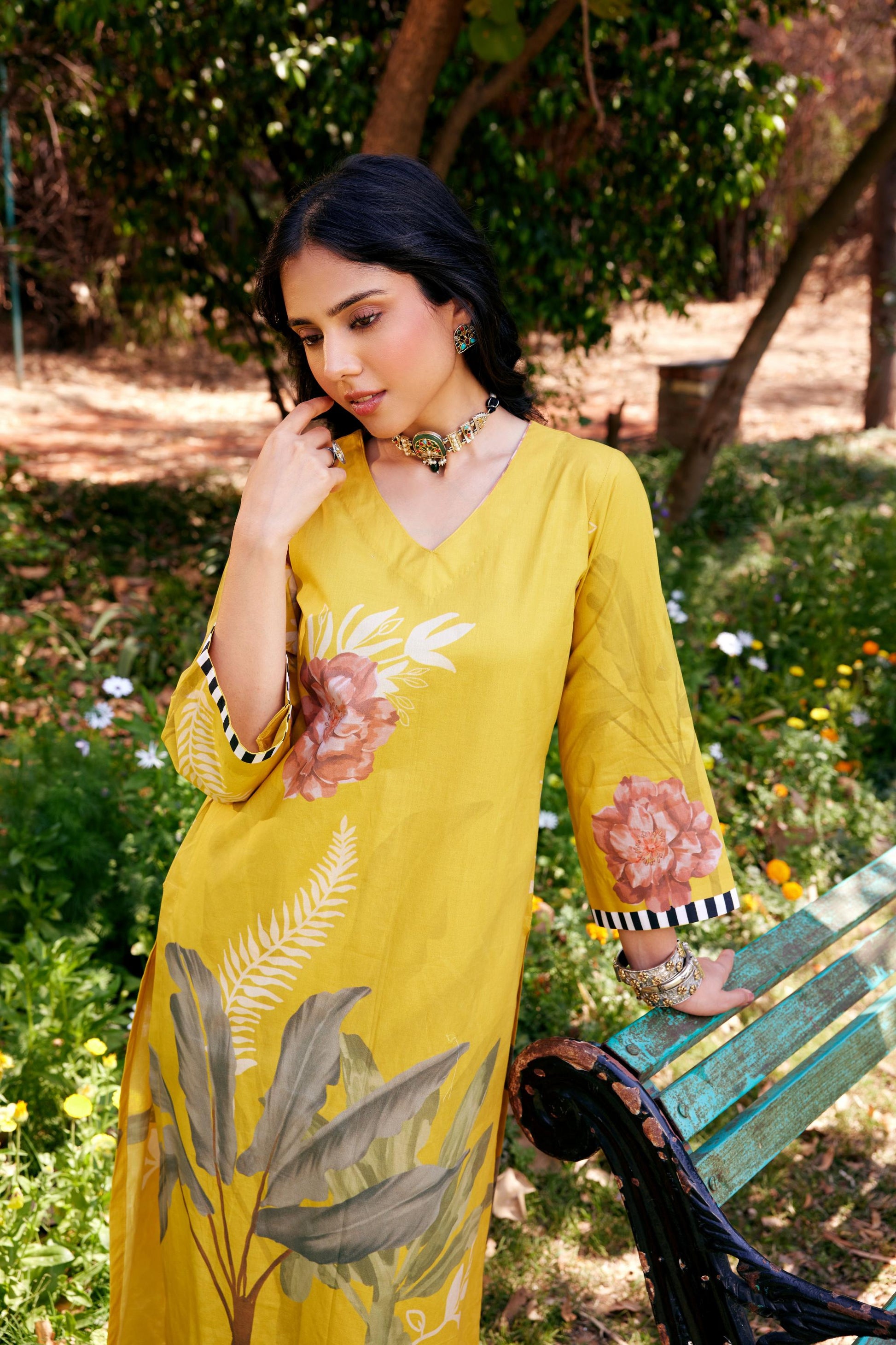 Noor Yellow Kurta Set of 3