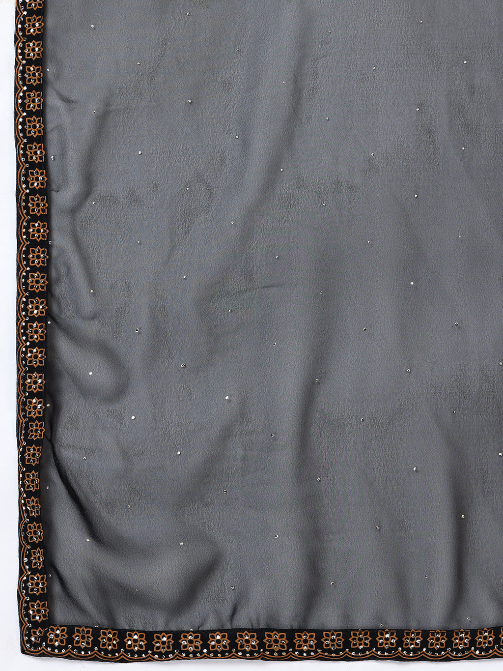 Women Plus Size Zari Embroidered Kurta with Trousers & Dupatta - ID