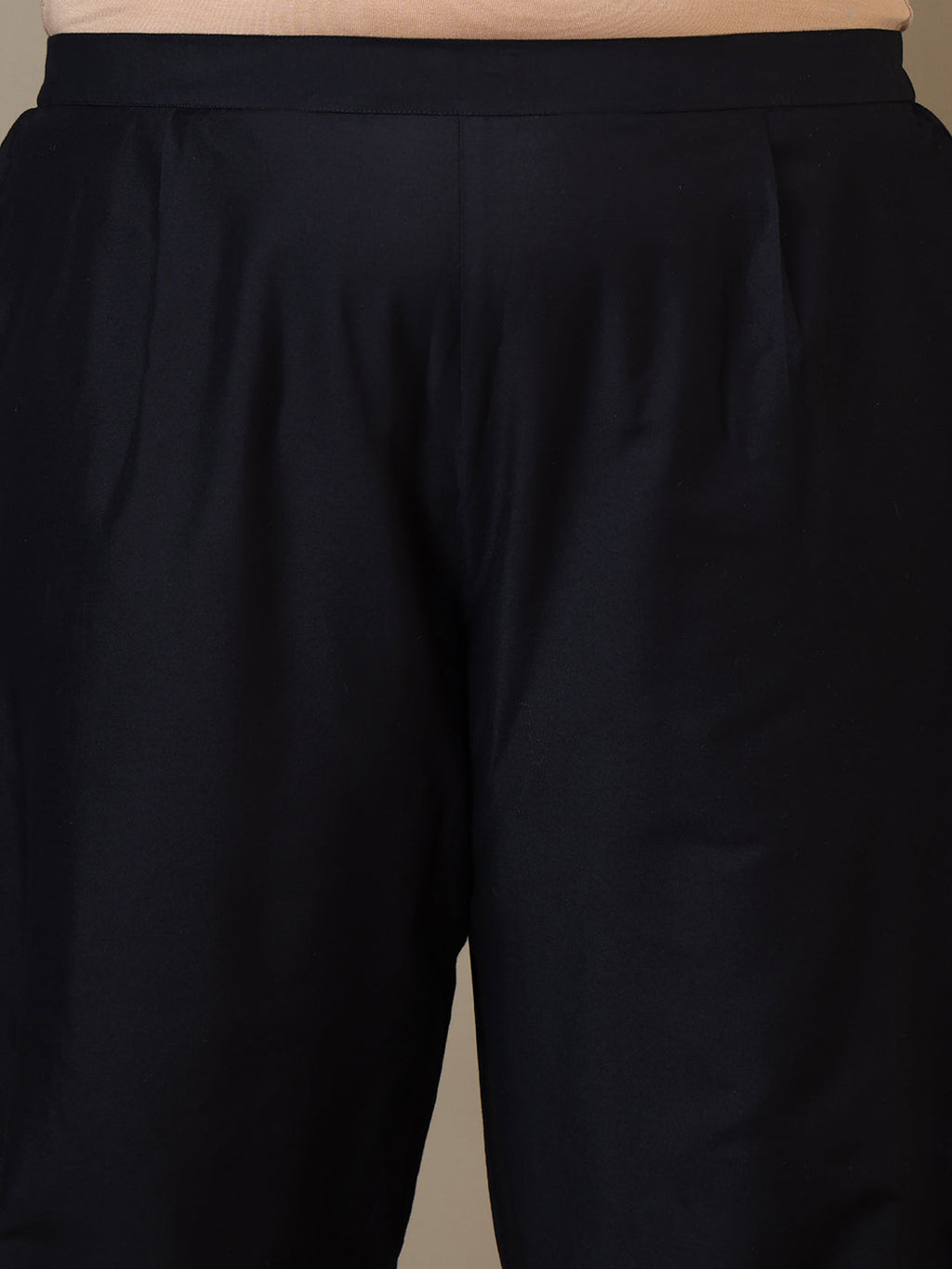 Women Plus Size Zari Embroidered Kurta with Trousers & Dupatta - ID