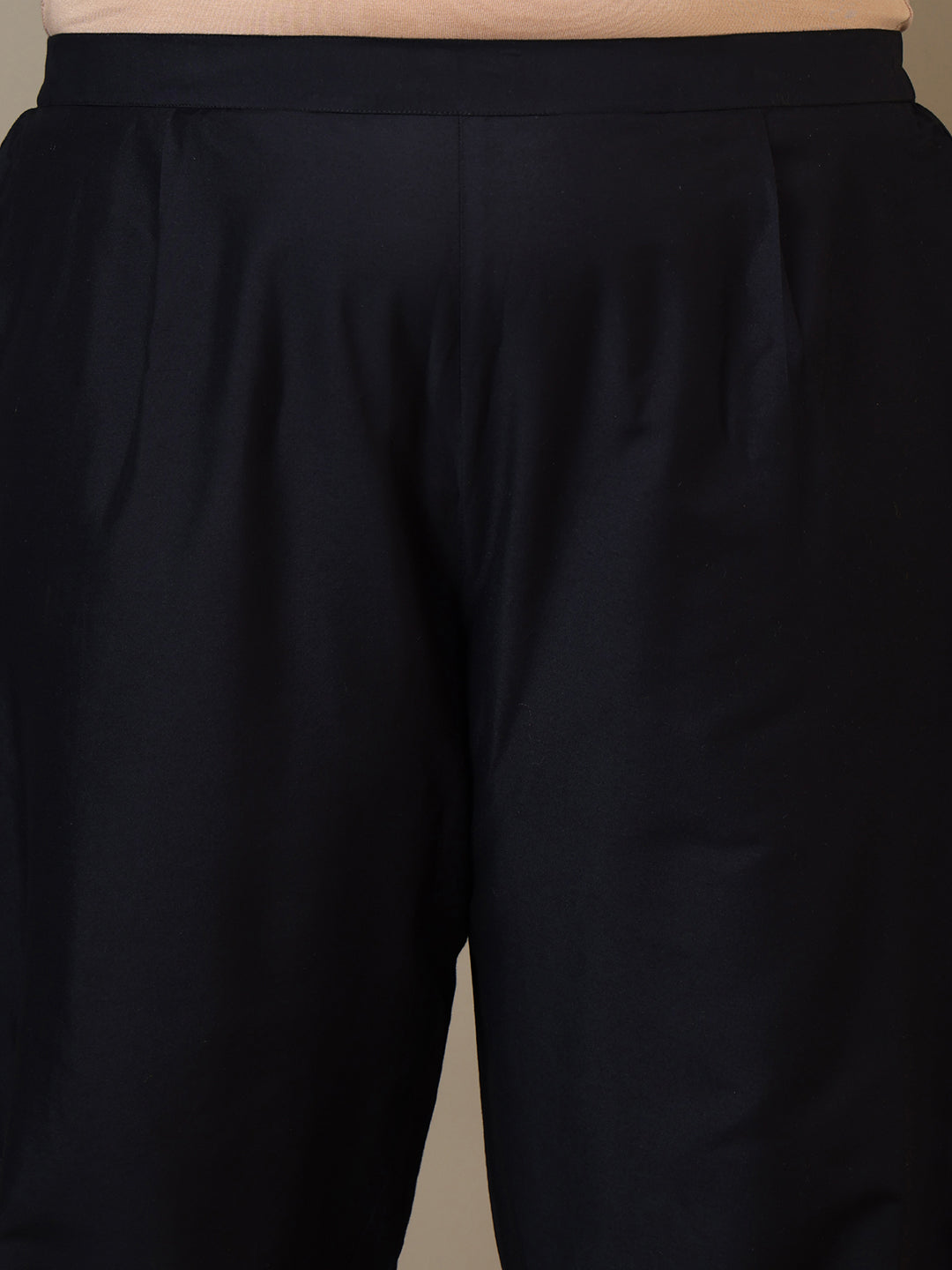 Women Plus Size Zari Embroidered Kurta with Trousers & Dupatta - ID