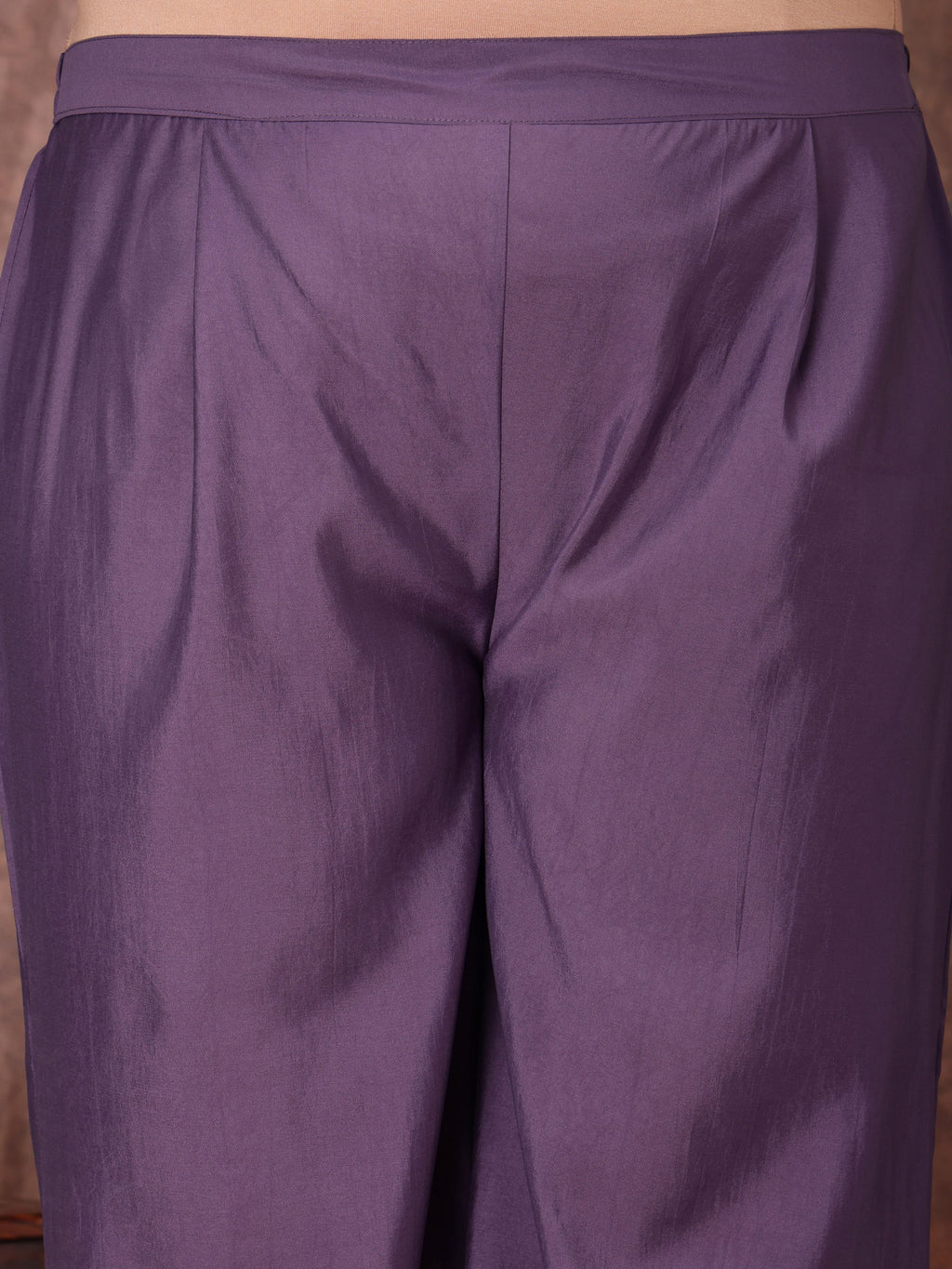 Floral Yoke Design Thread Work Anarkali Kurta With Palazzos & With Dupatta - ID