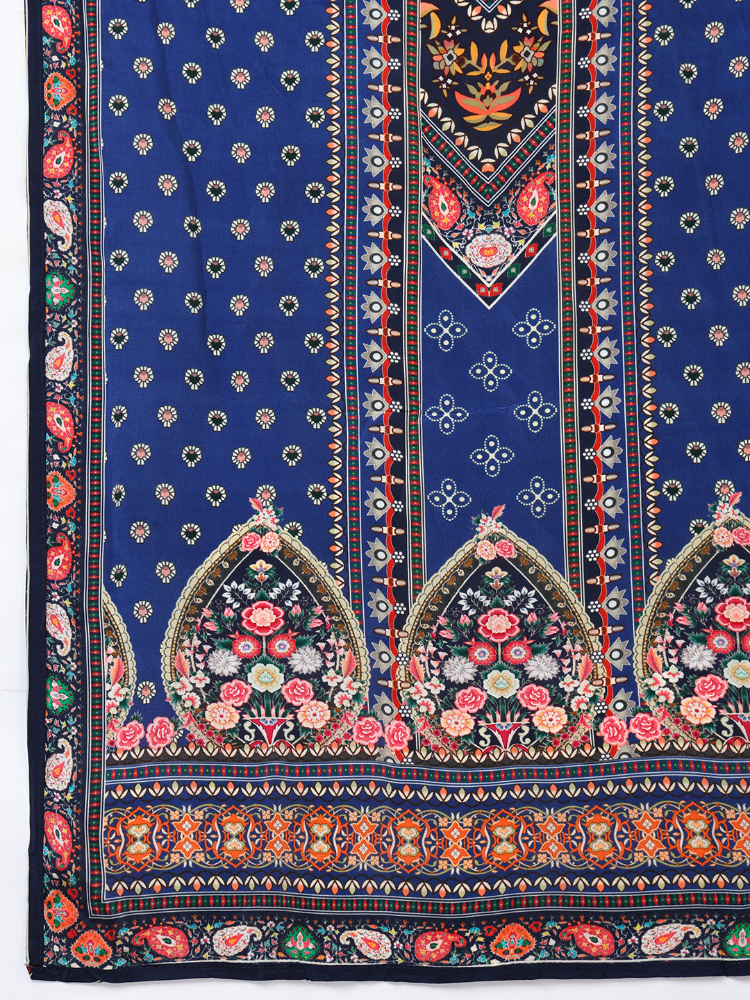 Women Plus Size Floral Printed Kurta with Palazzos & Dupatta - ID