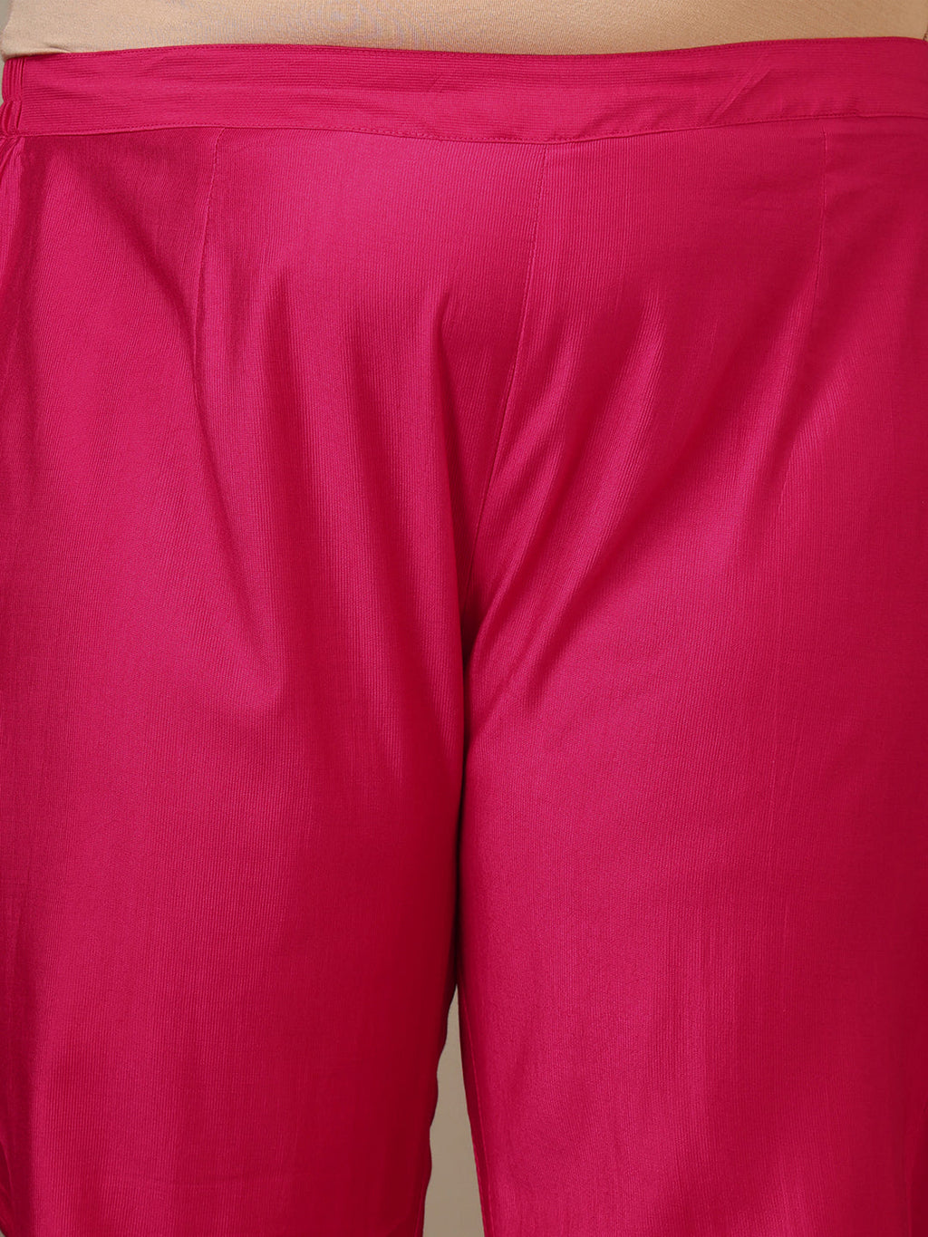 Women Plus Size Floral Embroidered Thread Work Kurta with Trousers & Dupatta - ID