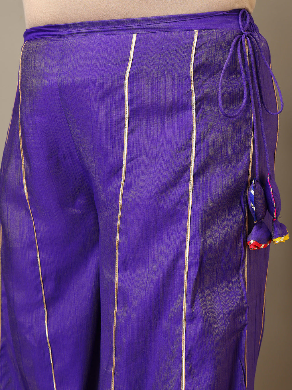 Women Plus Size Ethnic Motifs Embroidered Kurta with Sharara & Dupatta - ID