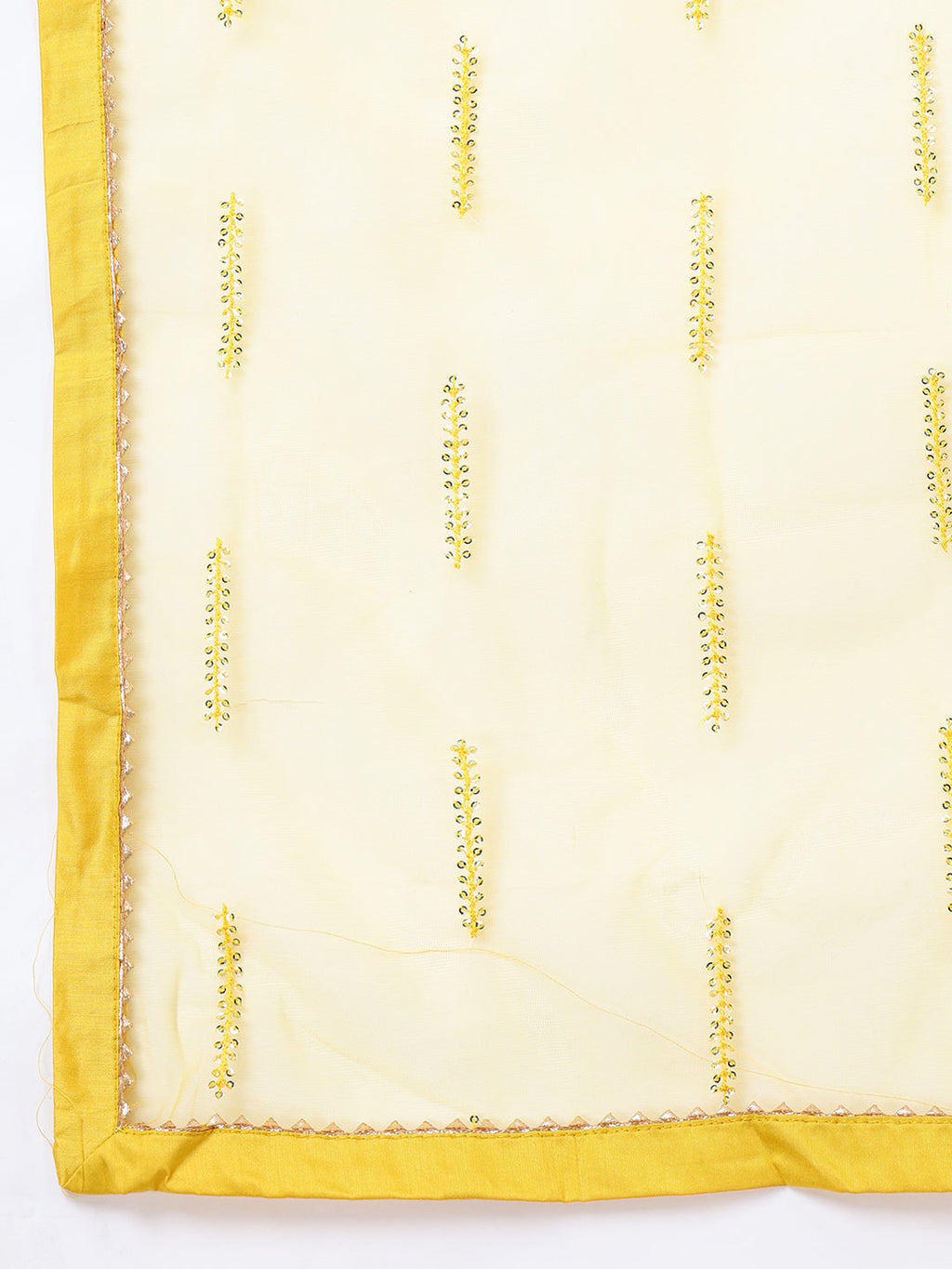 Women Floral Embroidered Regular Sequinned Kurta with Trousers & Dupatta - ID