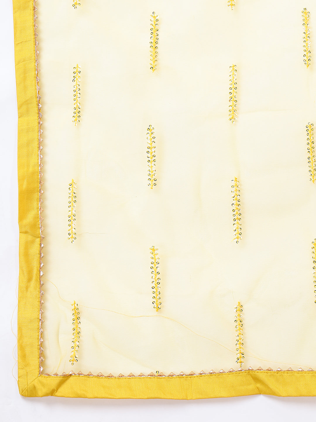 Women Floral Embroidered Regular Sequinned Kurta with Trousers & Dupatta - ID