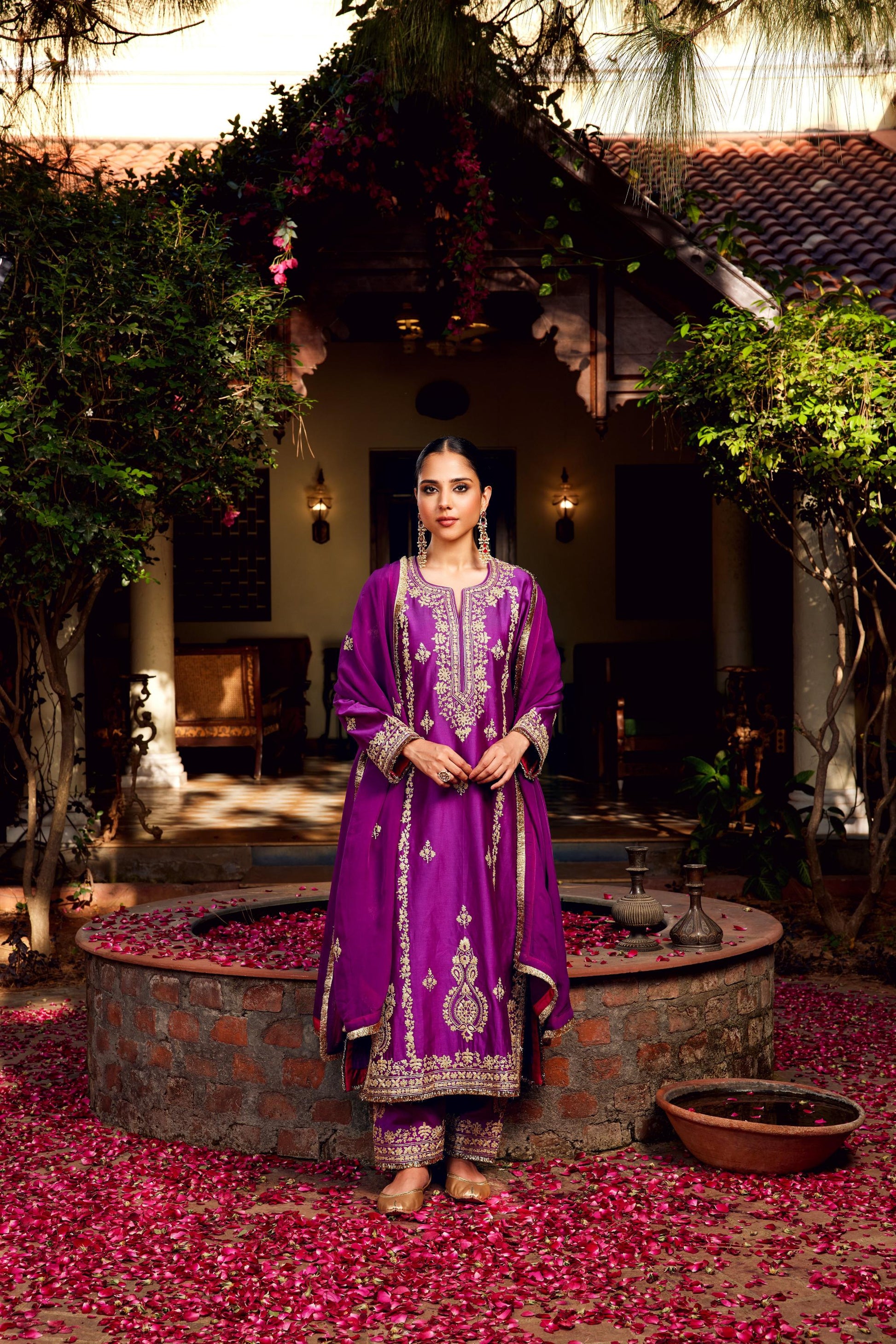 Purple Inayat Kurta Set of 3