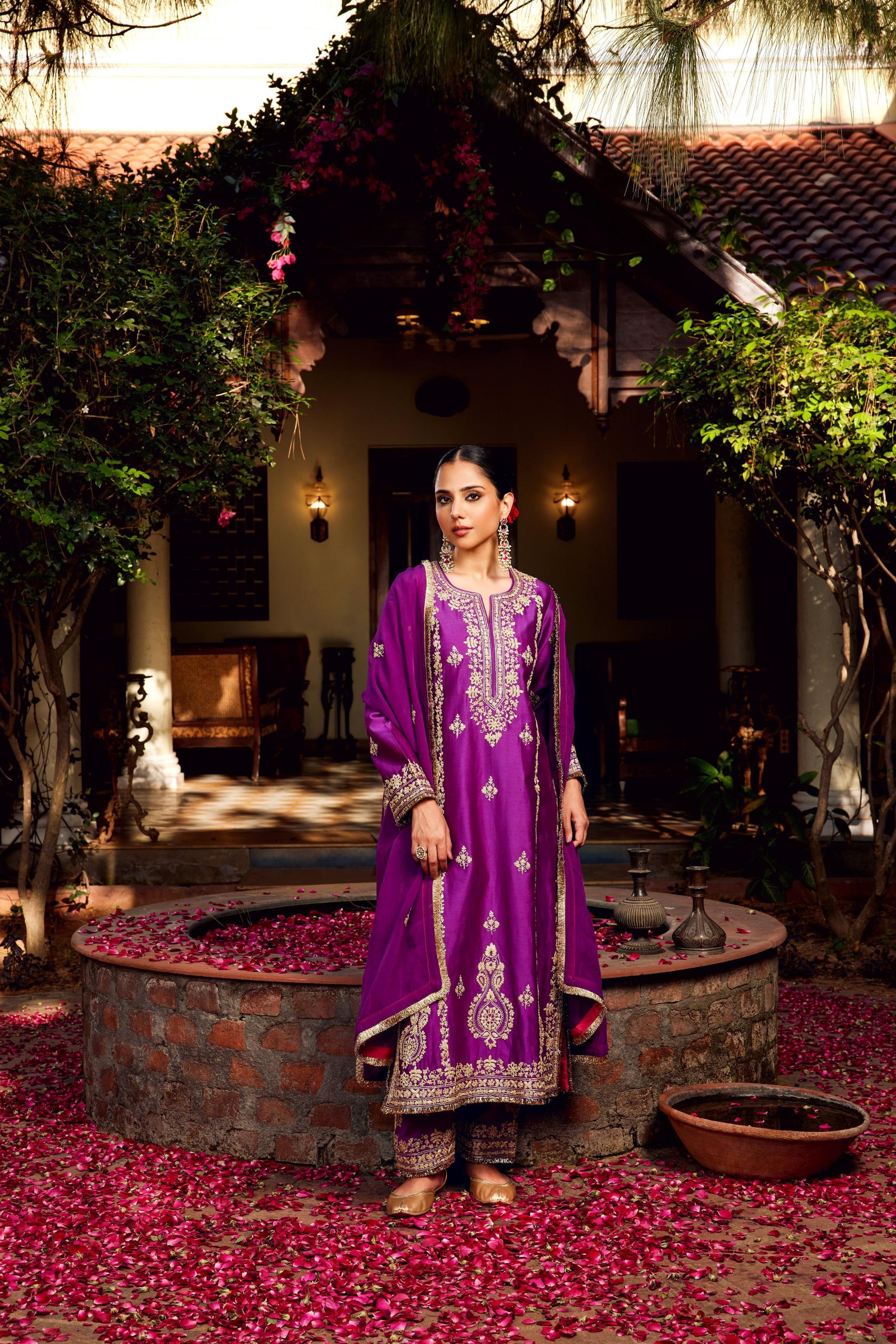 Purple Inayat Kurta Set of 3