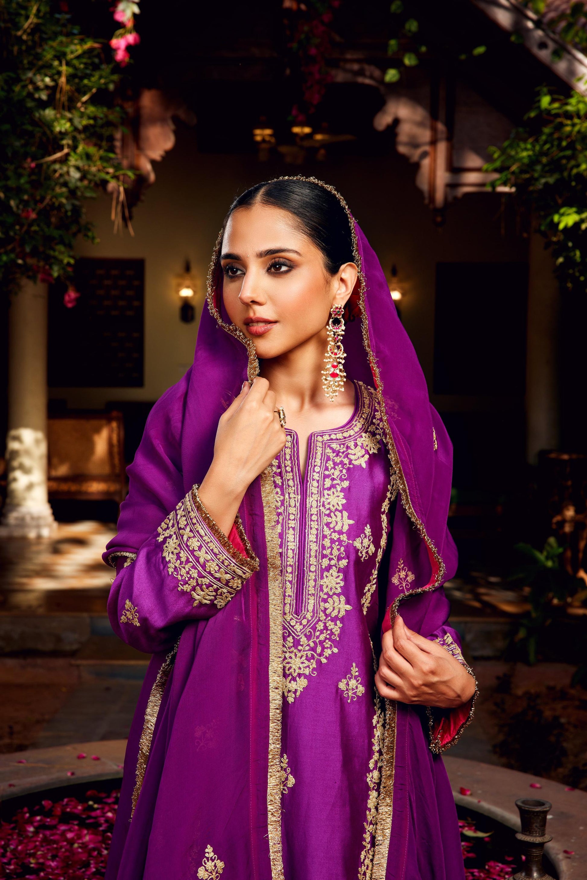 Purple Inayat Kurta Set of 3